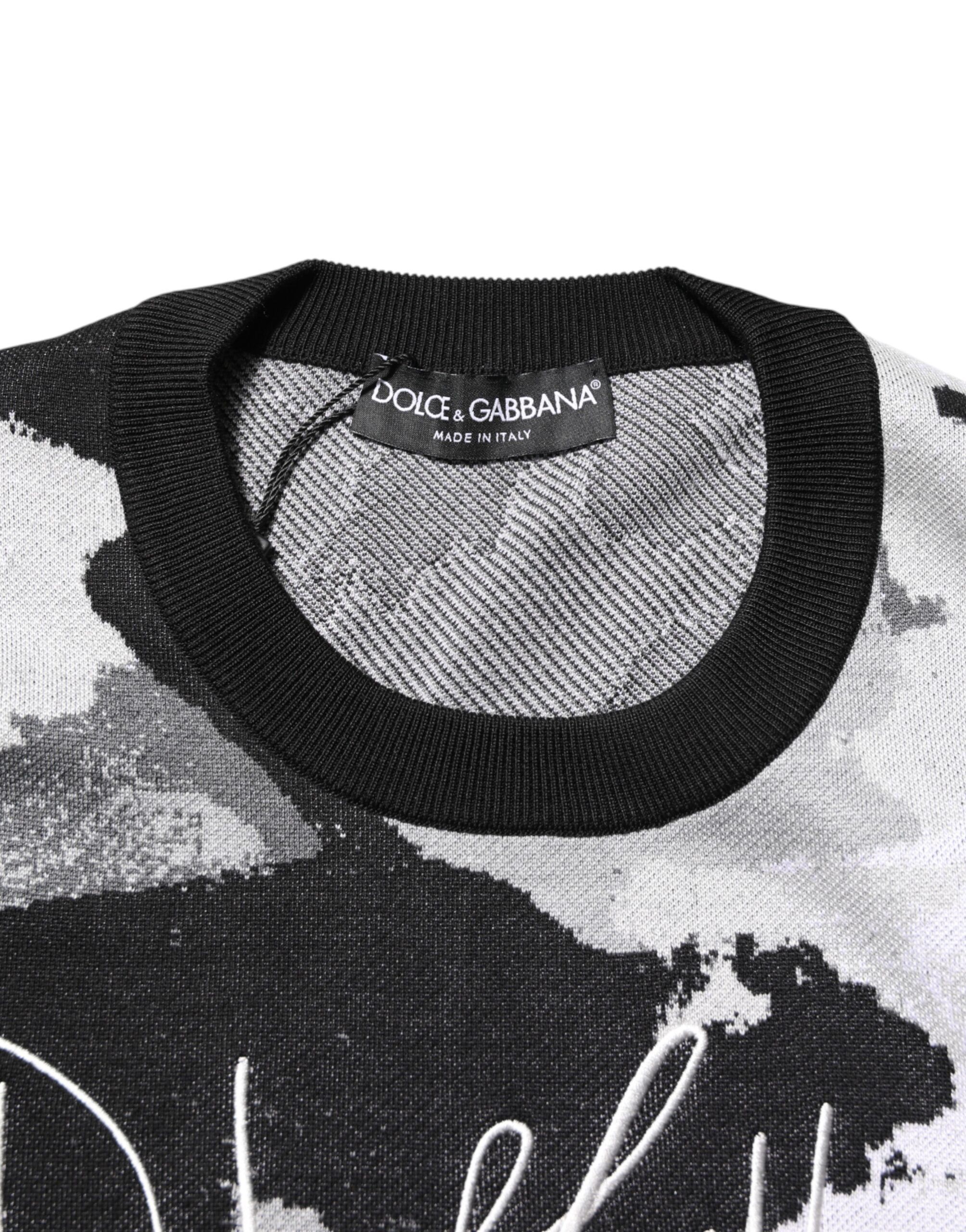 Silk Camouflage Pullover Men's Sweater - Dolce & Gabbana - Modalova