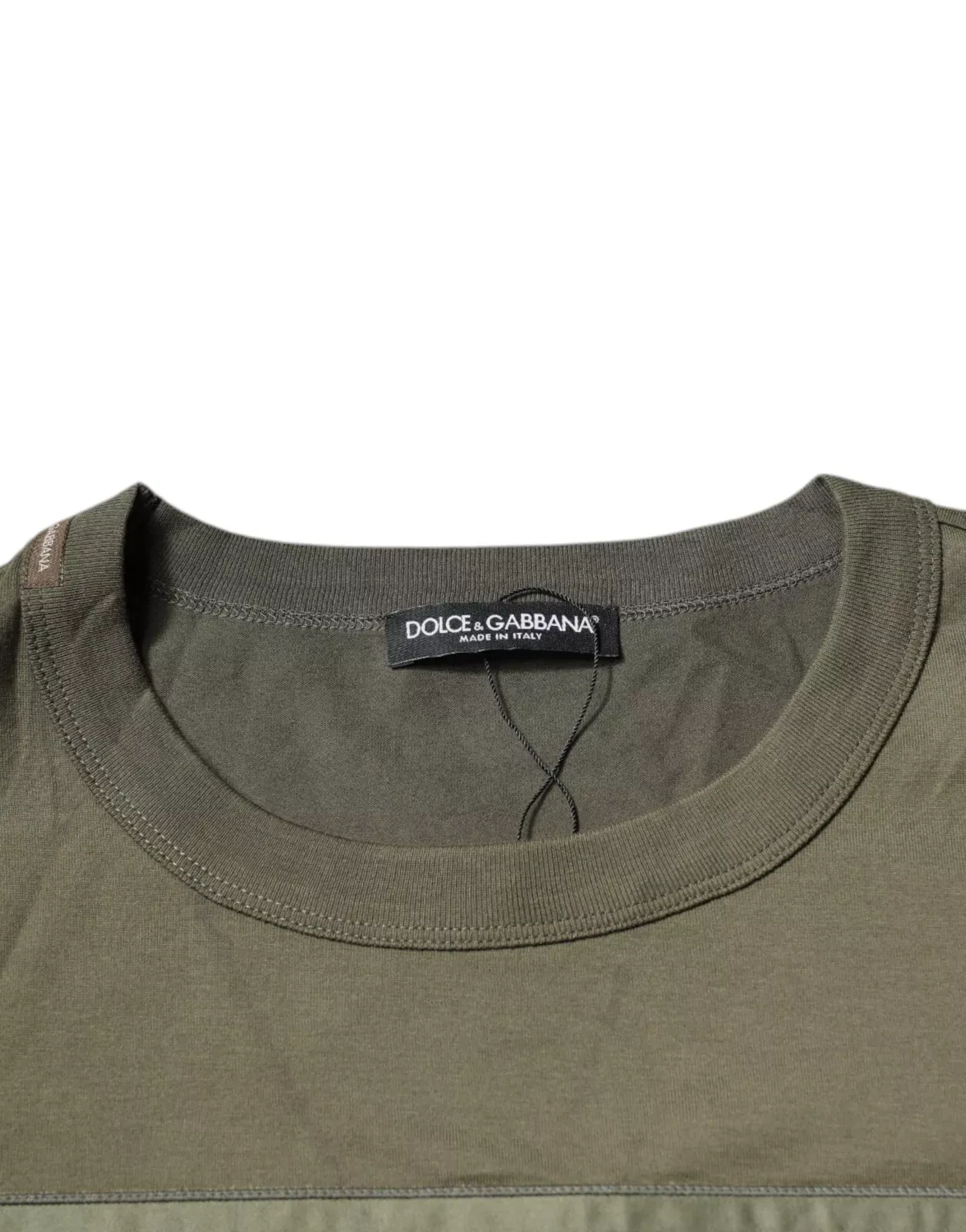 Army Green DG Love Cotton Crew Neck Men's T-shirt (Pre-Owned) - Dolce & Gabbana - Modalova