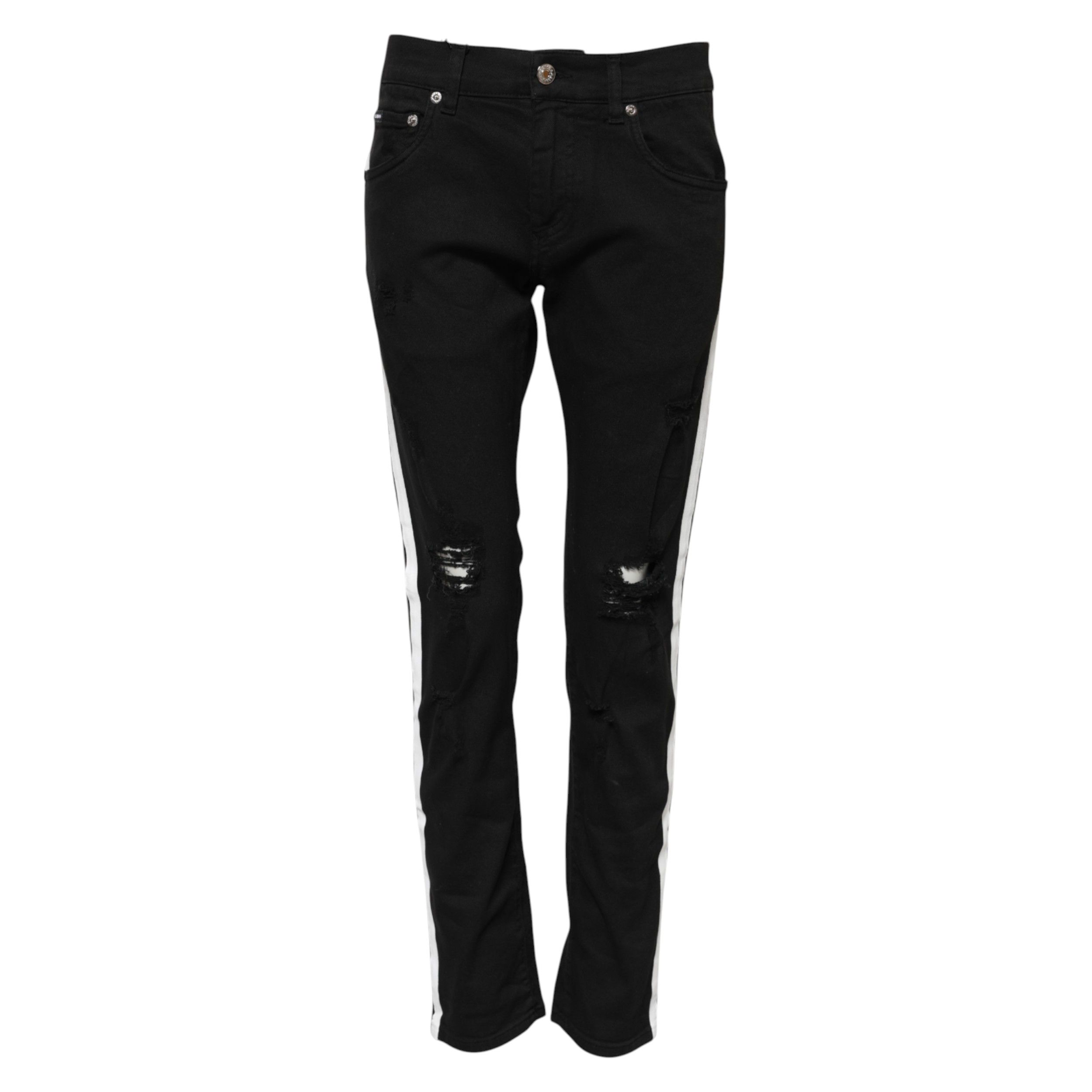 Tattered Lining Skinny Denim Men's Jeans - Dolce & Gabbana - Modalova