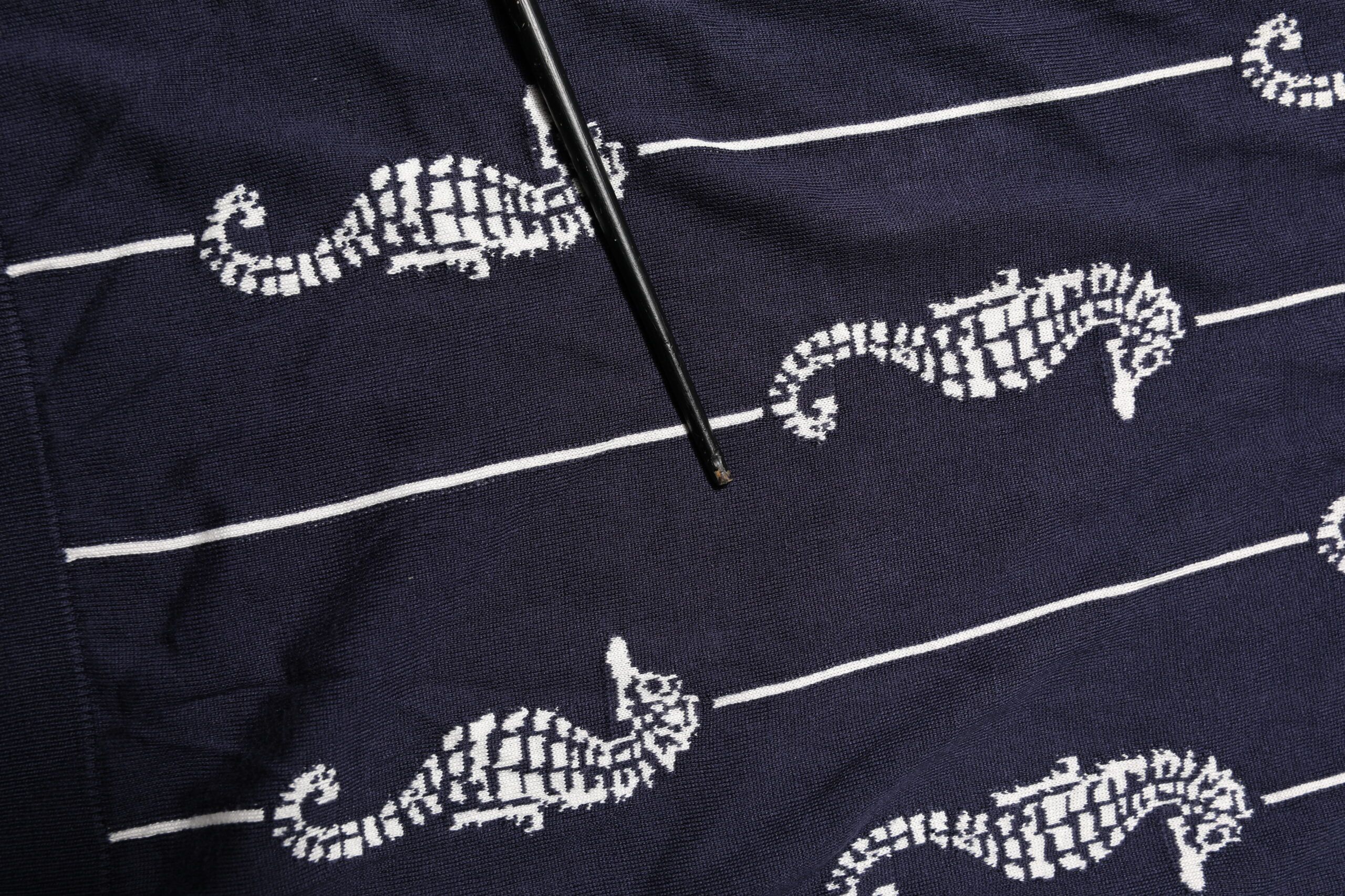 Dark Sea Horse Collared Polo Men's T-shirt (Pre-Owned) - Dolce & Gabbana - Modalova