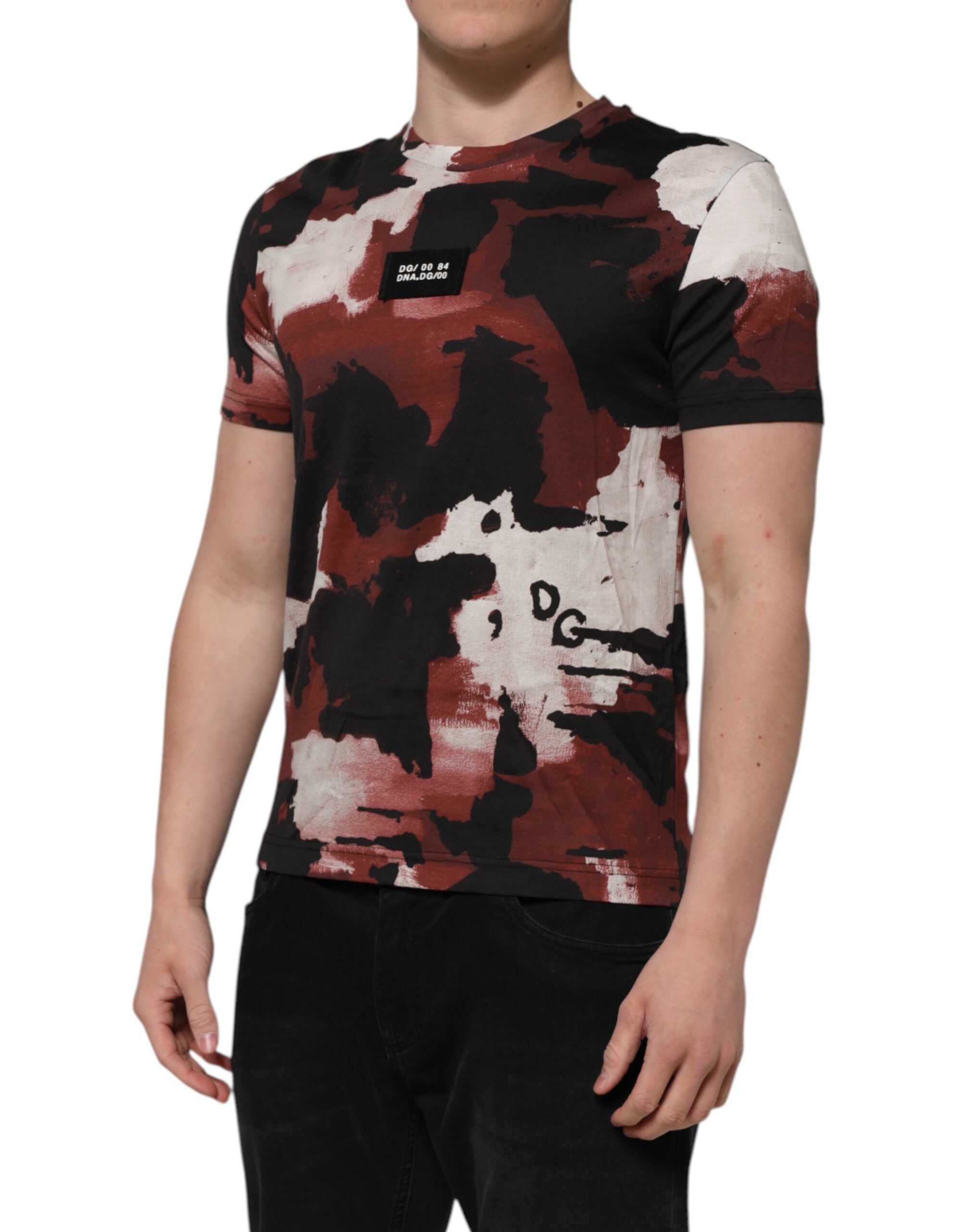 Camouflage Men Crew Neck Men's T-shirt - Dolce & Gabbana - Modalova