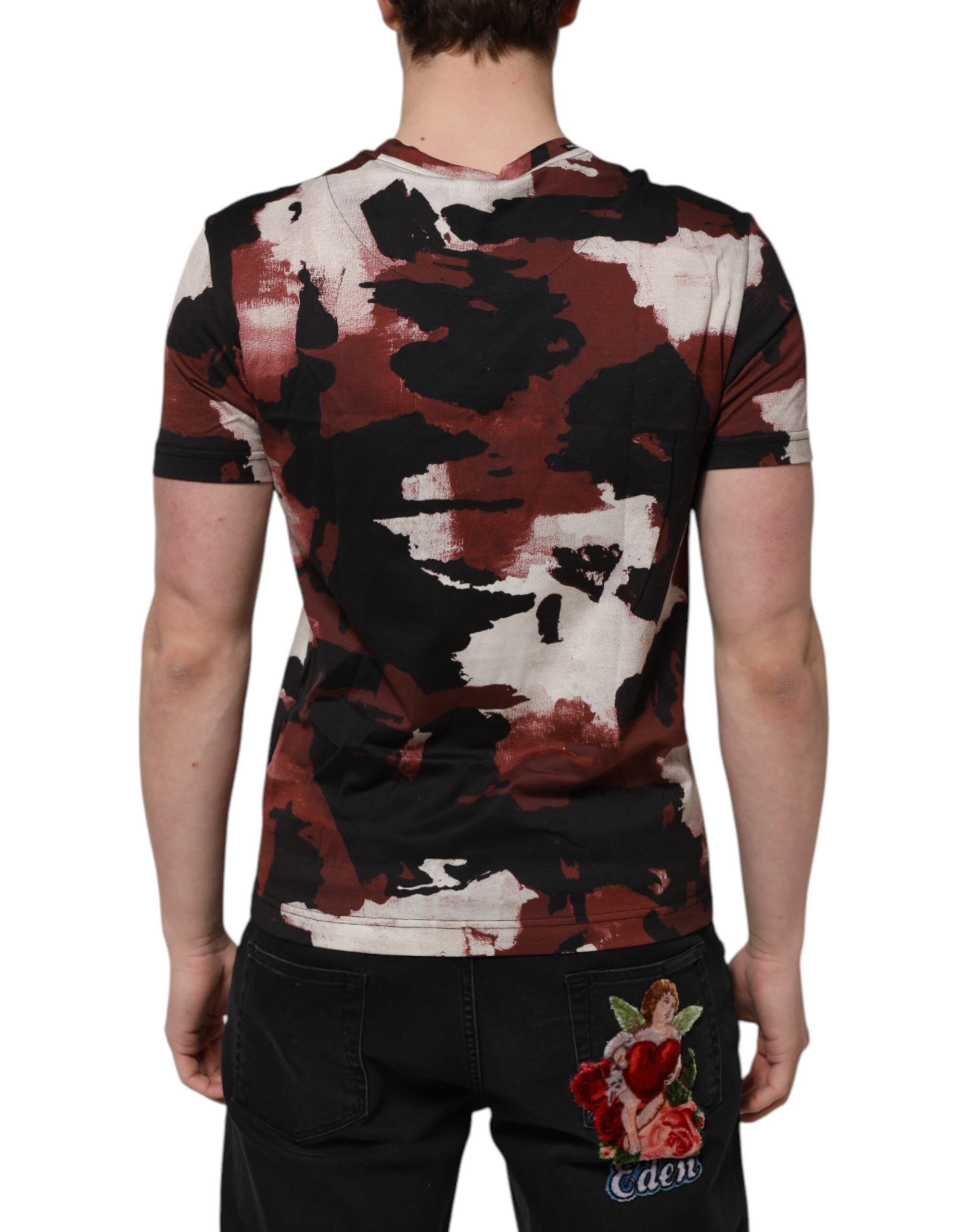 Camouflage Men Crew Neck Men's T-shirt - Dolce & Gabbana - Modalova