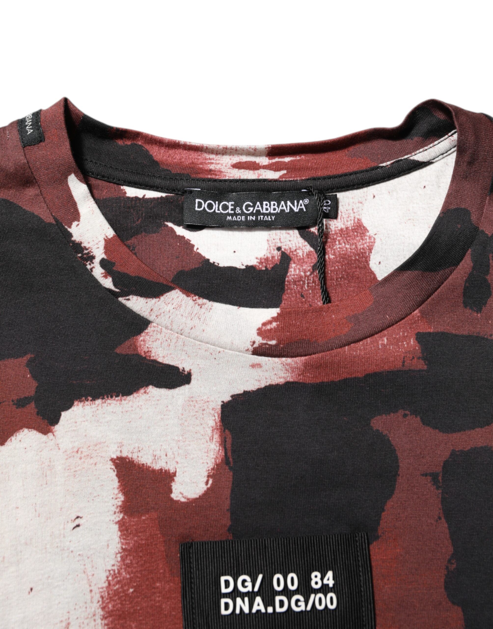 Camouflage Men Crew Neck Men's T-shirt - Dolce & Gabbana - Modalova