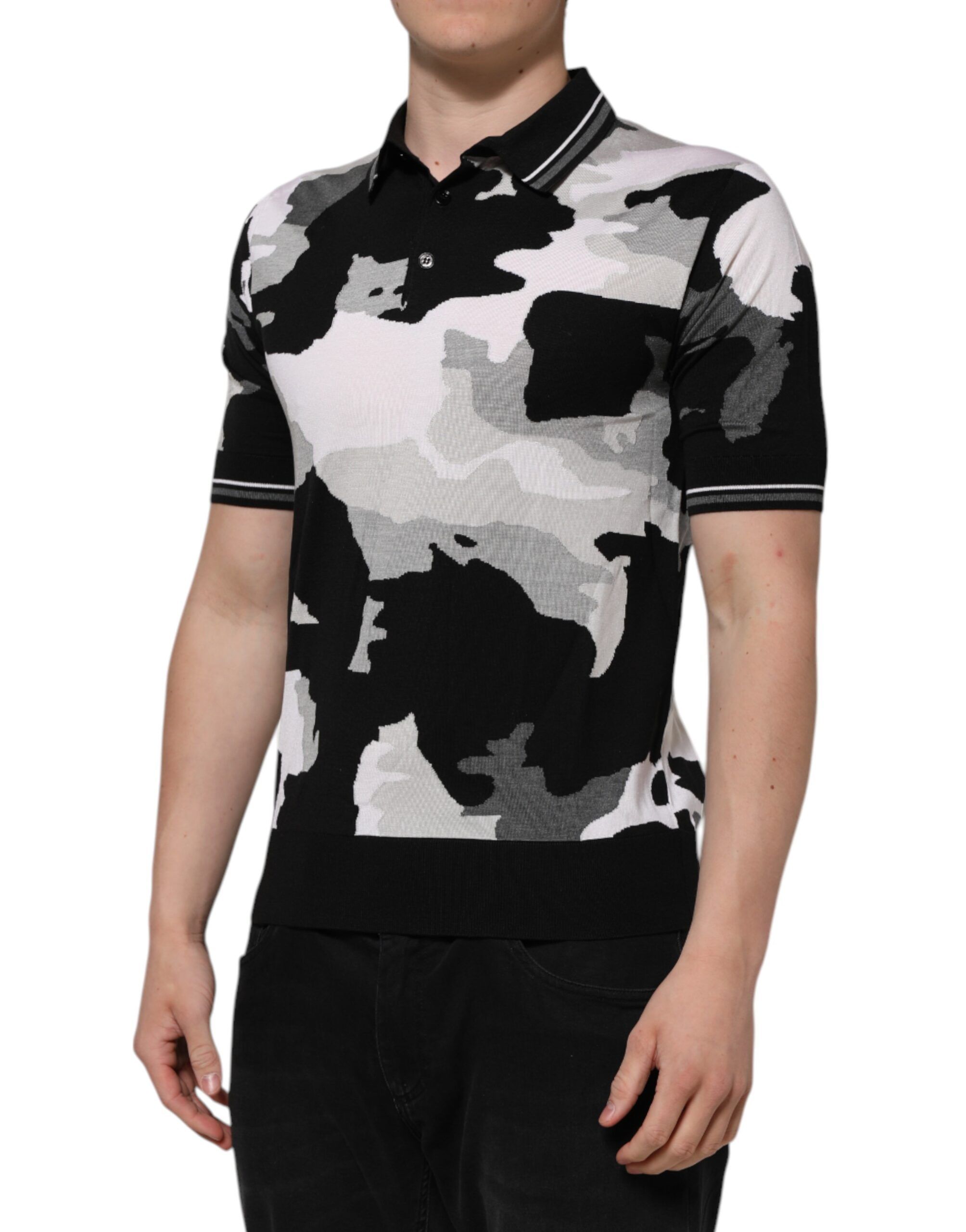 Camouflage Collared Polo Men's T-shirt - Dolce & Gabbana - Modalova
