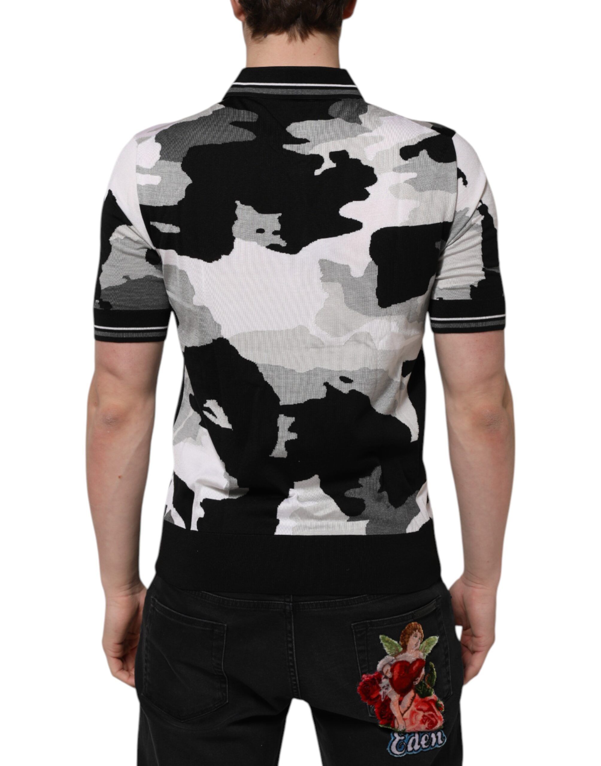 Camouflage Collared Polo Men's T-shirt - Dolce & Gabbana - Modalova