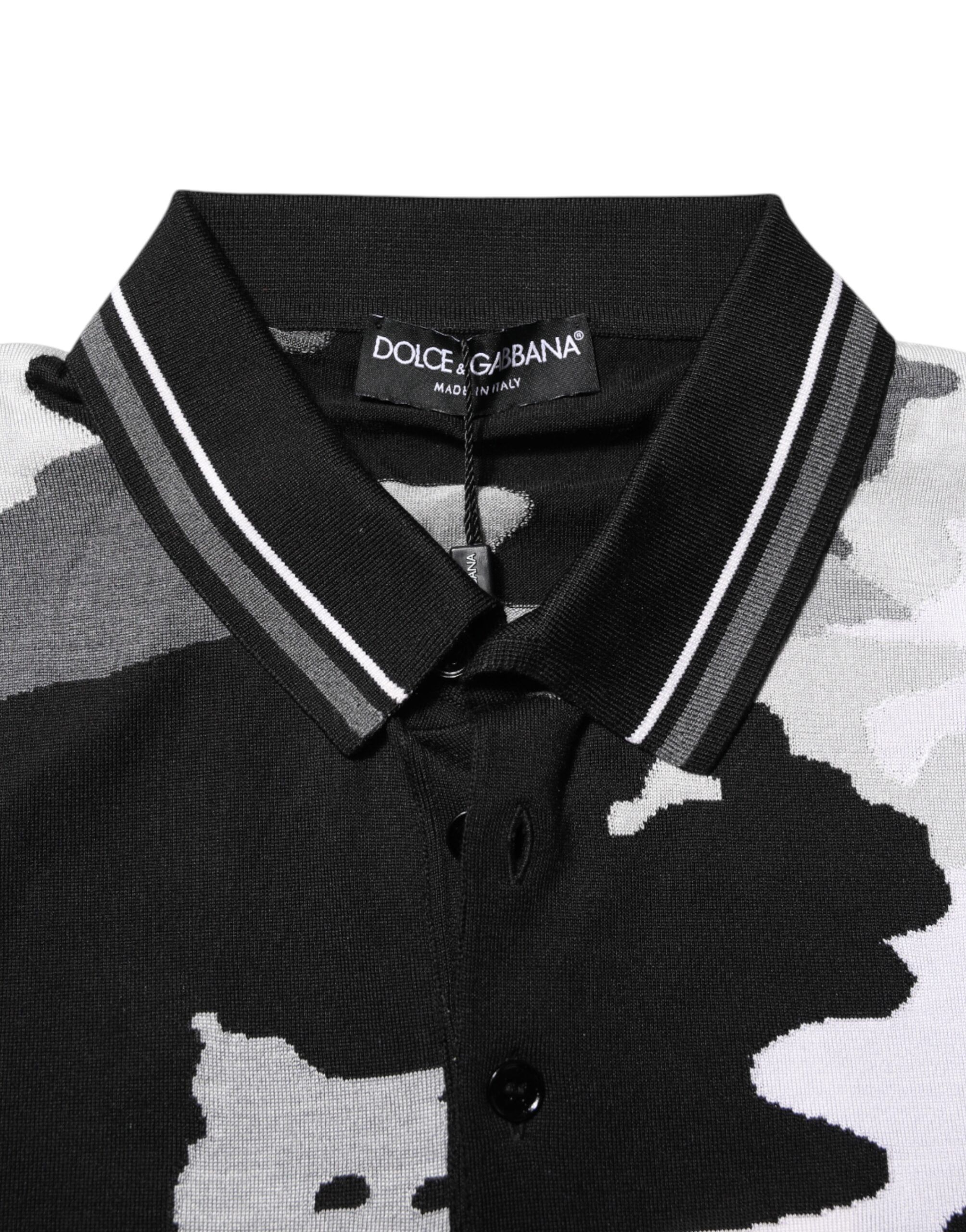 Camouflage Collared Polo Men's T-shirt - Dolce & Gabbana - Modalova