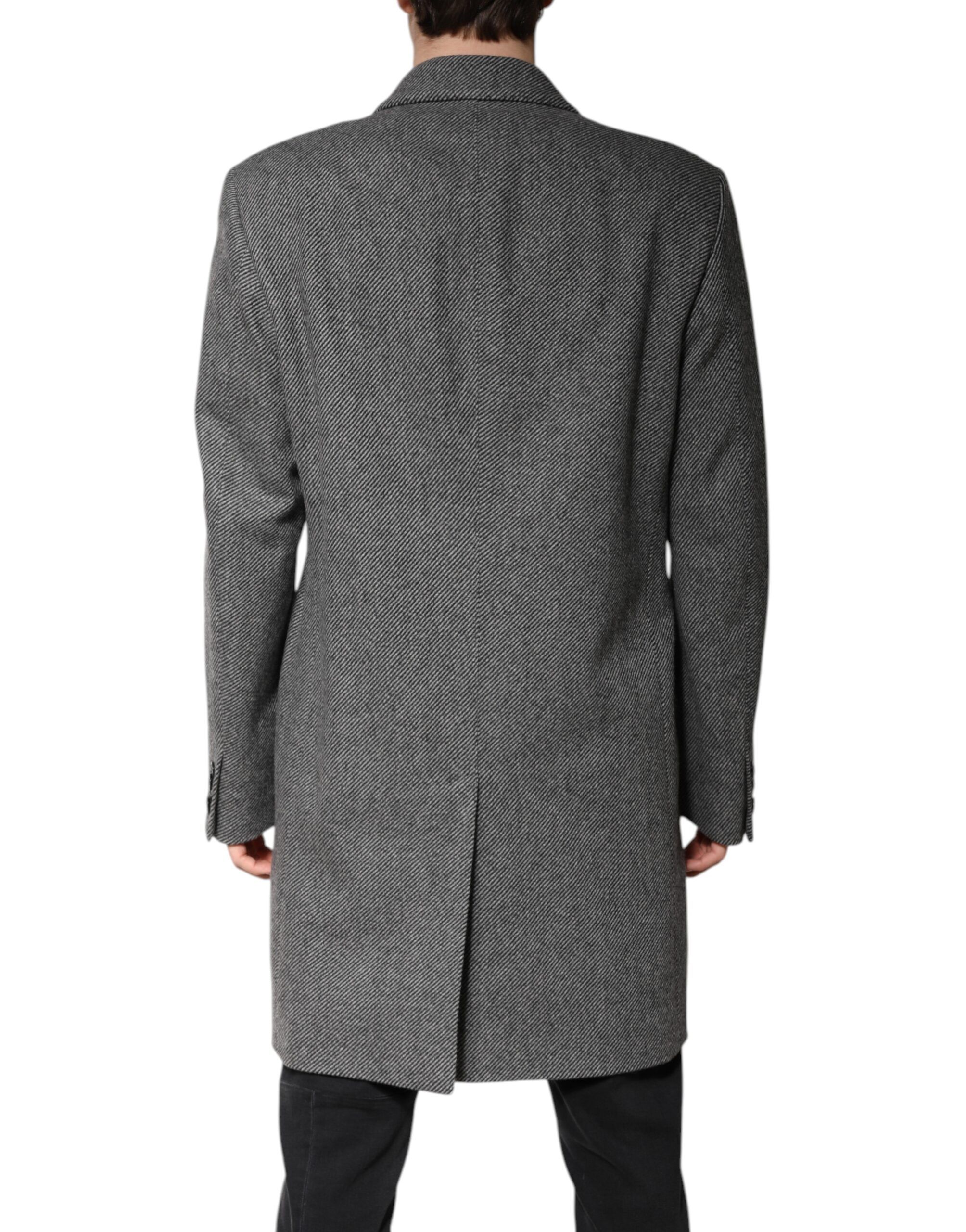 Wool Single Breasted Trench Coat Men's Jacket - Dolce & Gabbana - Modalova