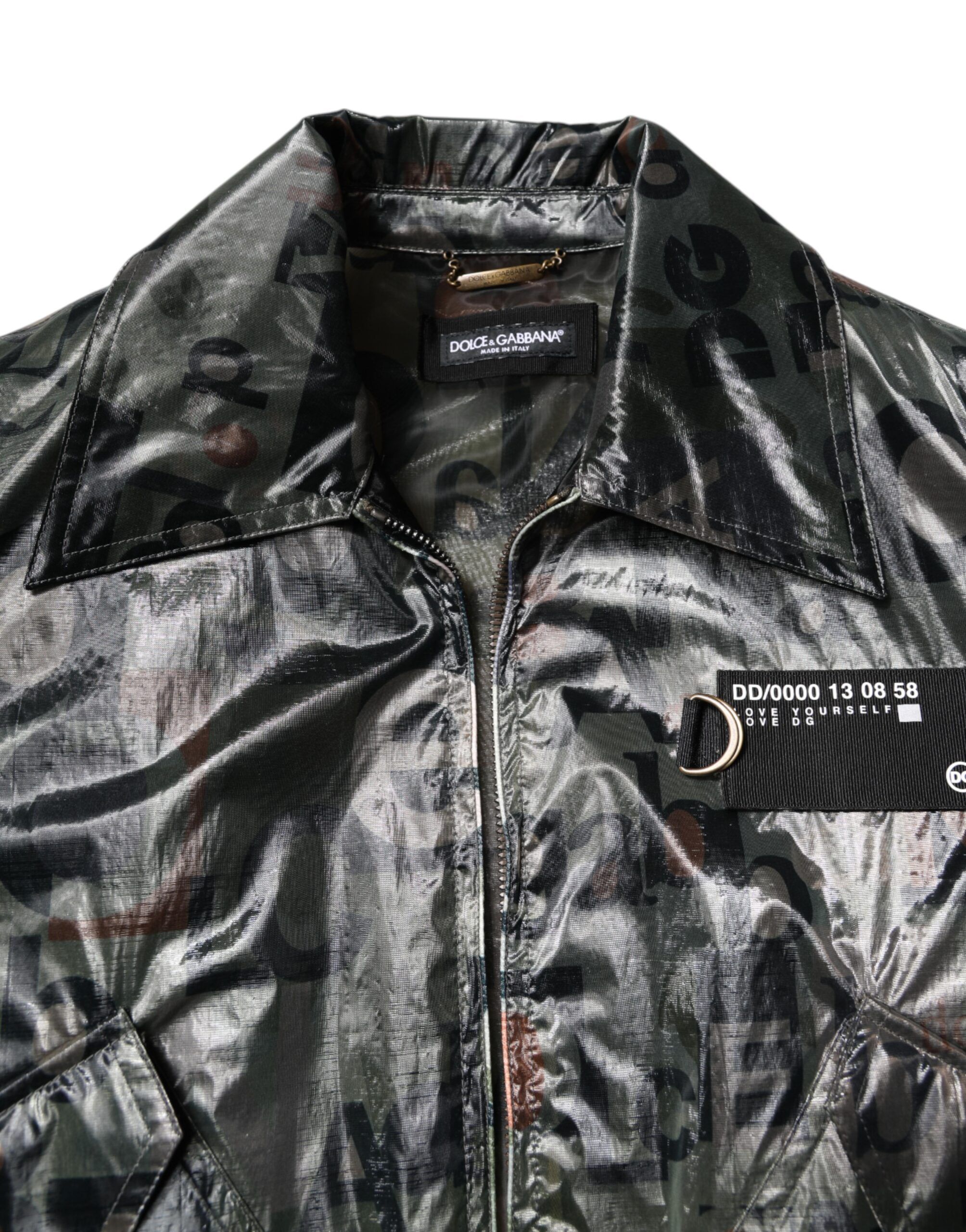 DG Logo Print Bomber Full Zip Men's Jacket - Dolce & Gabbana - Modalova