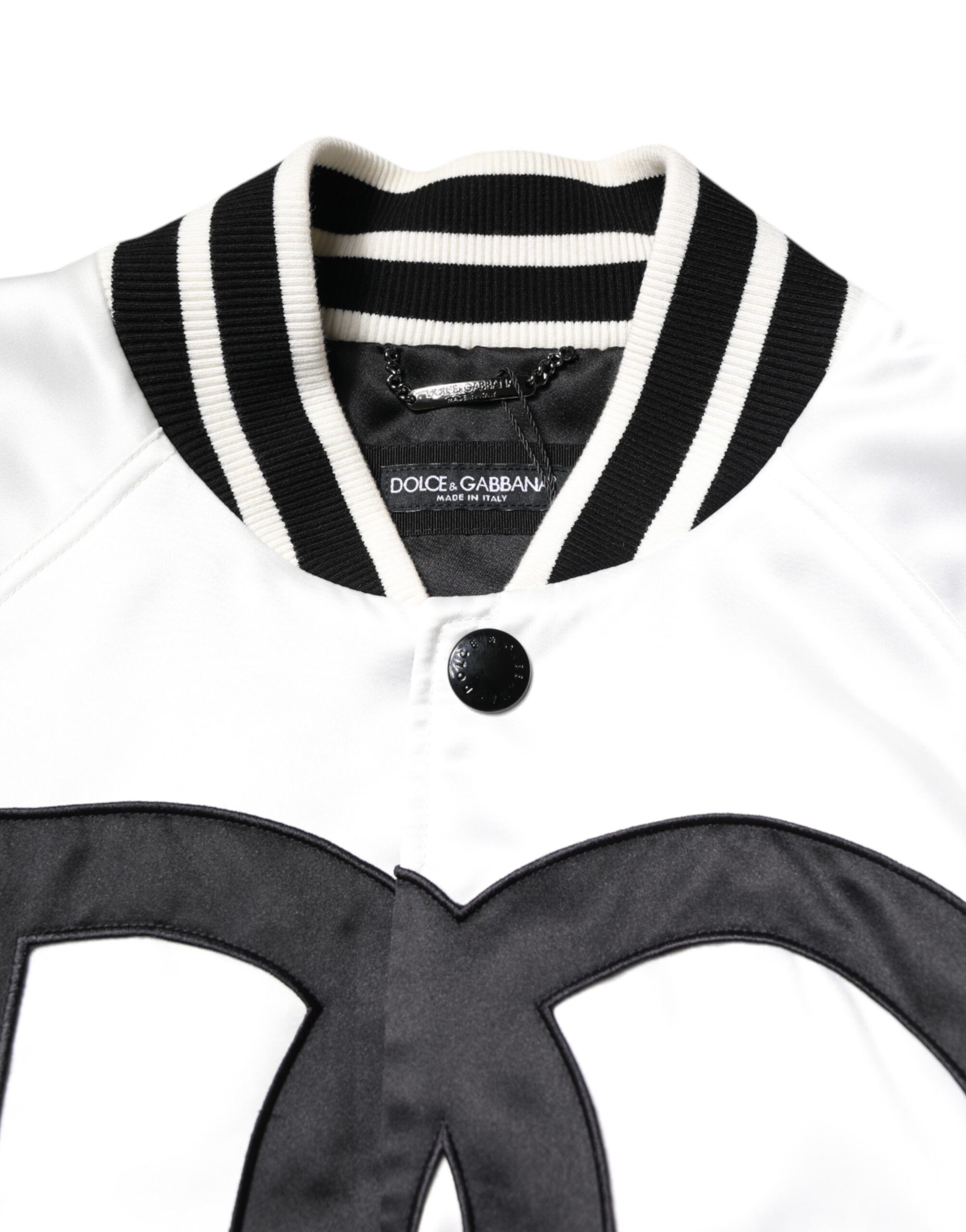 DG Logo Polyester Jersey Bomber Men's Jacket - Dolce & Gabbana - Modalova