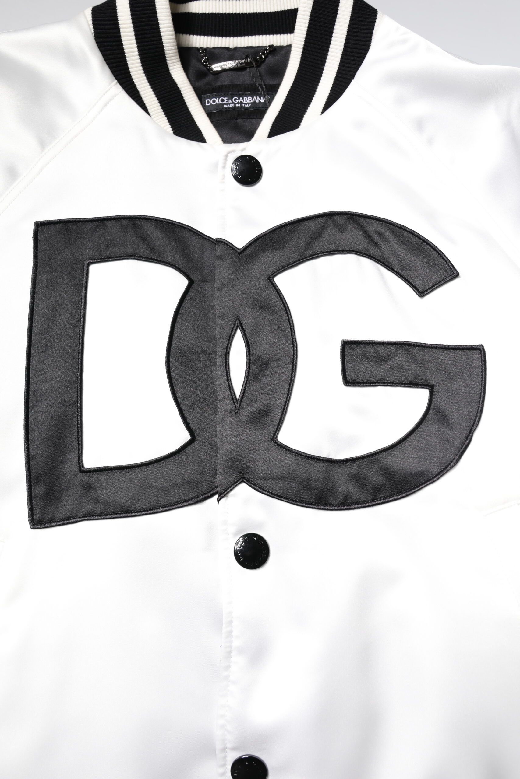 DG Logo Polyester Jersey Bomber Men's Jacket - Dolce & Gabbana - Modalova