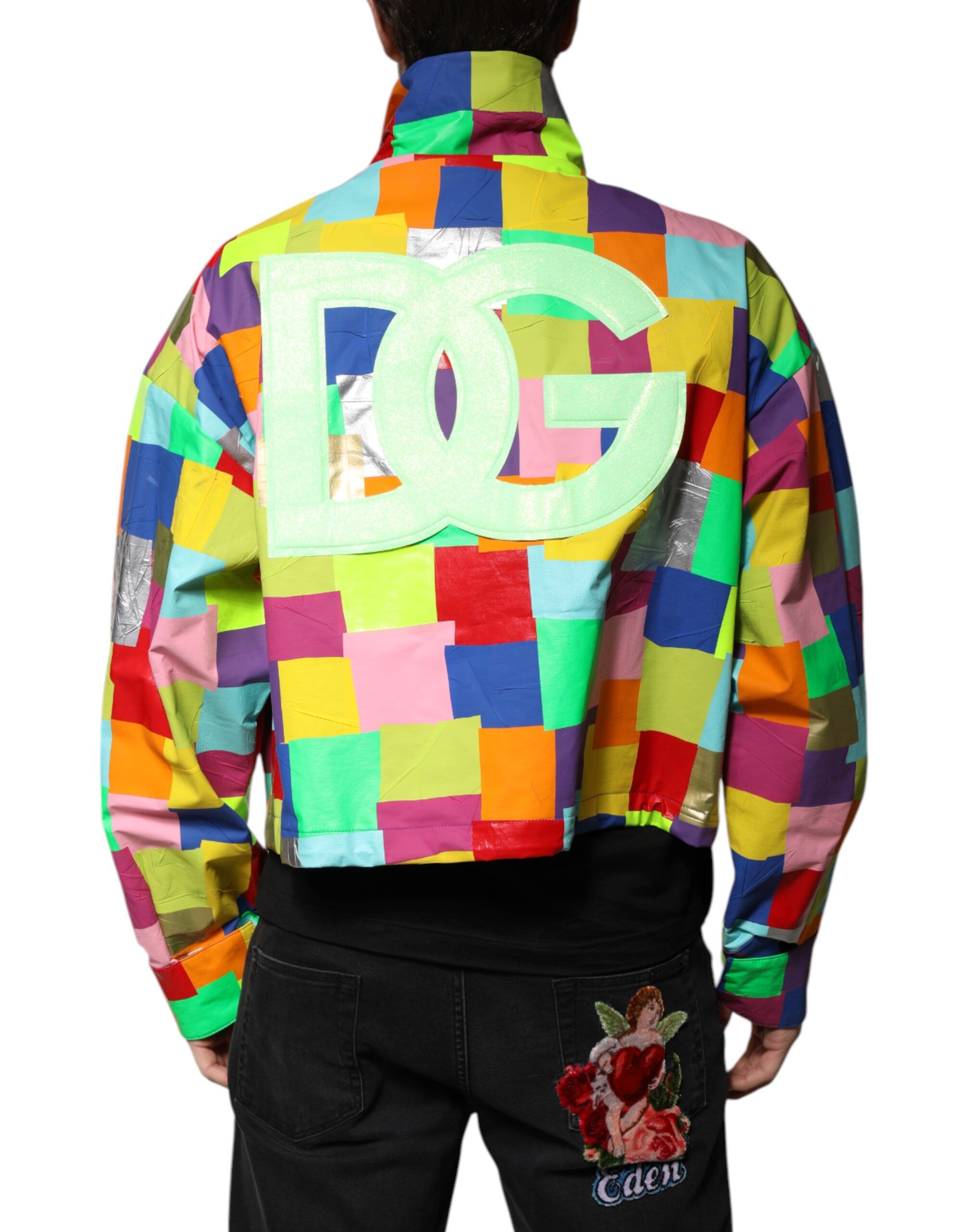 Cotton Full Zip Men Biker Men's Jacket (Pre-Owned) - Dolce & Gabbana - Modalova