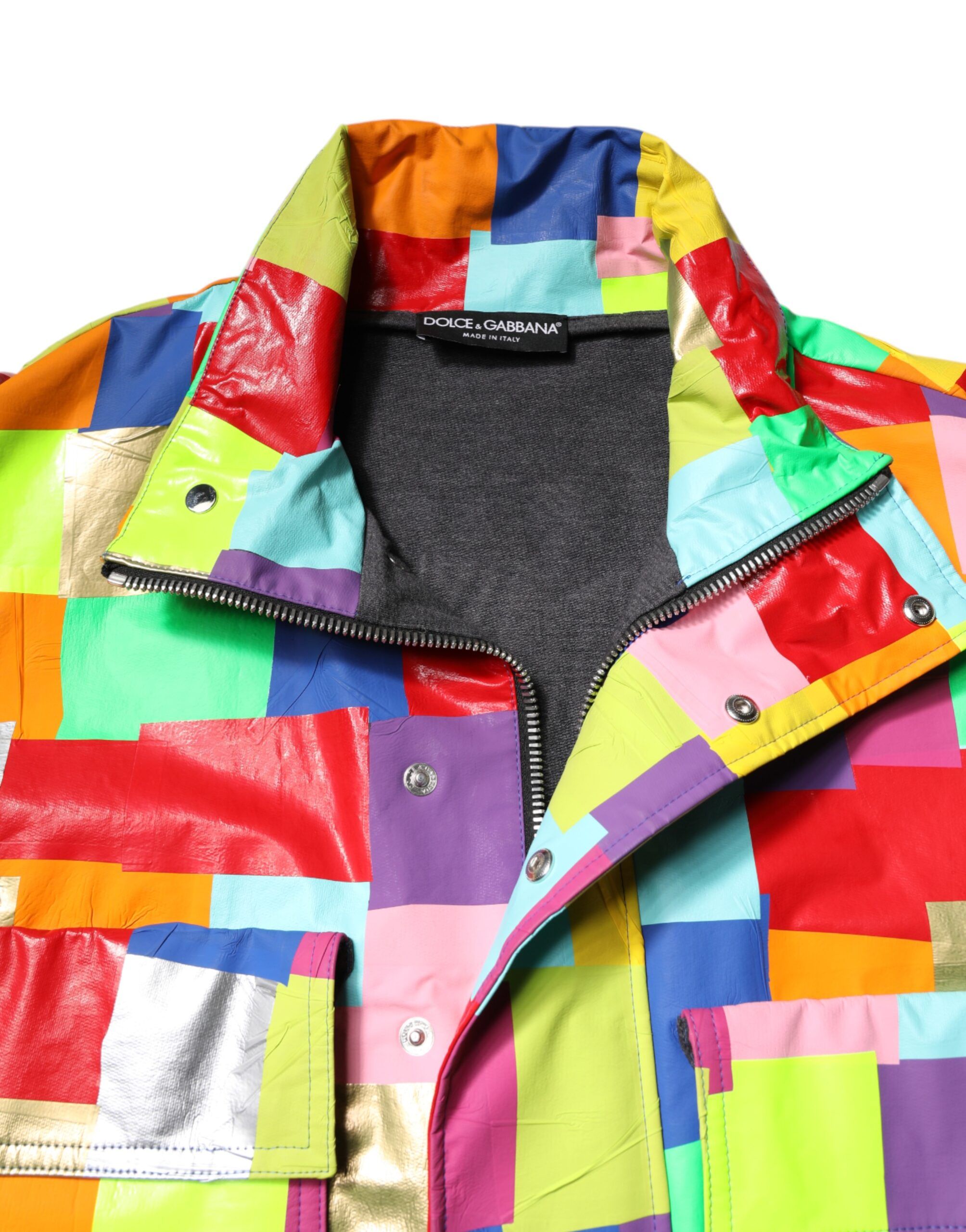 Cotton Full Zip Men Biker Men's Jacket (Pre-Owned) - Dolce & Gabbana - Modalova