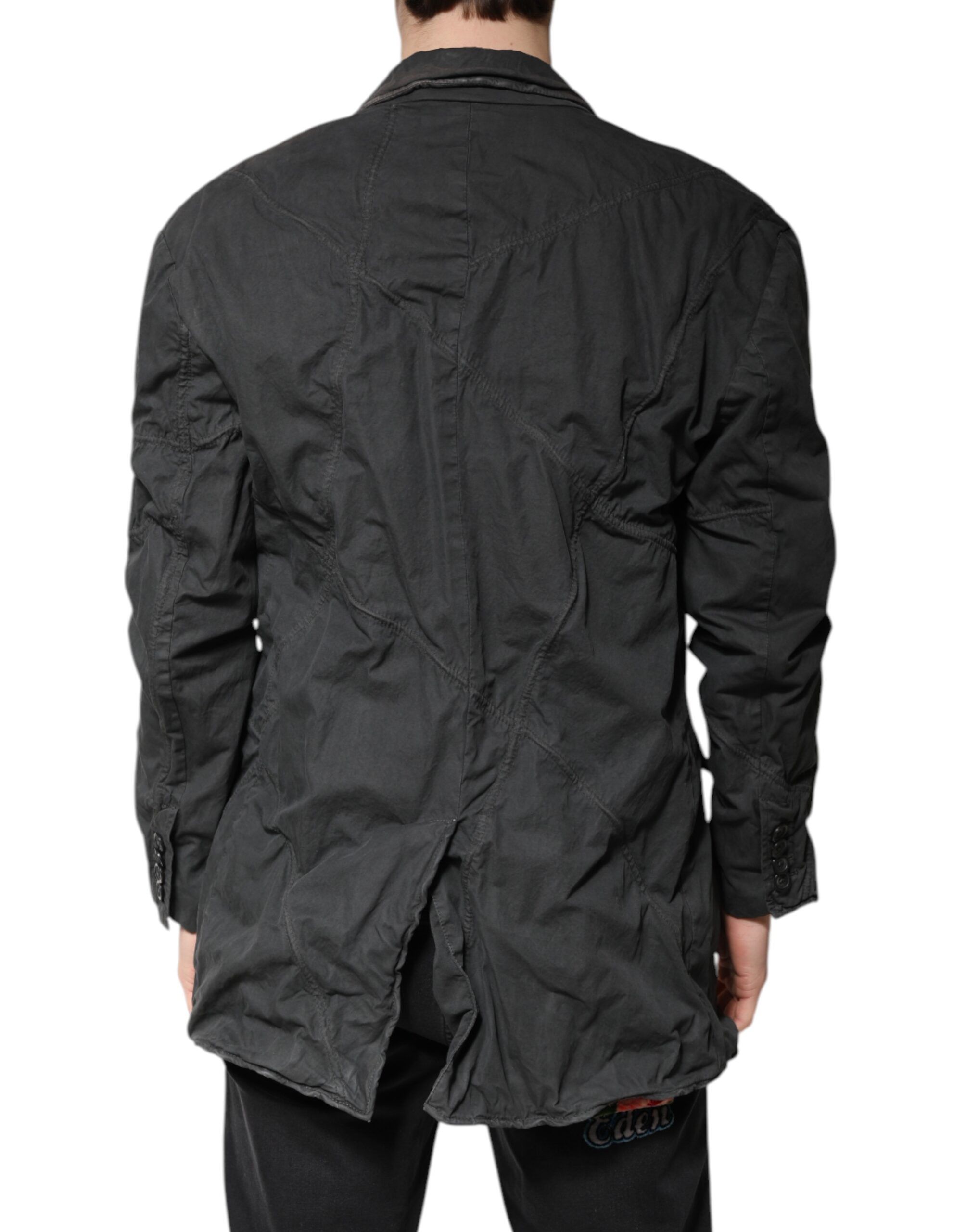 Solid Cotton Collared Coat Men's Jacket (Pre-Owned) - Dolce & Gabbana - Modalova