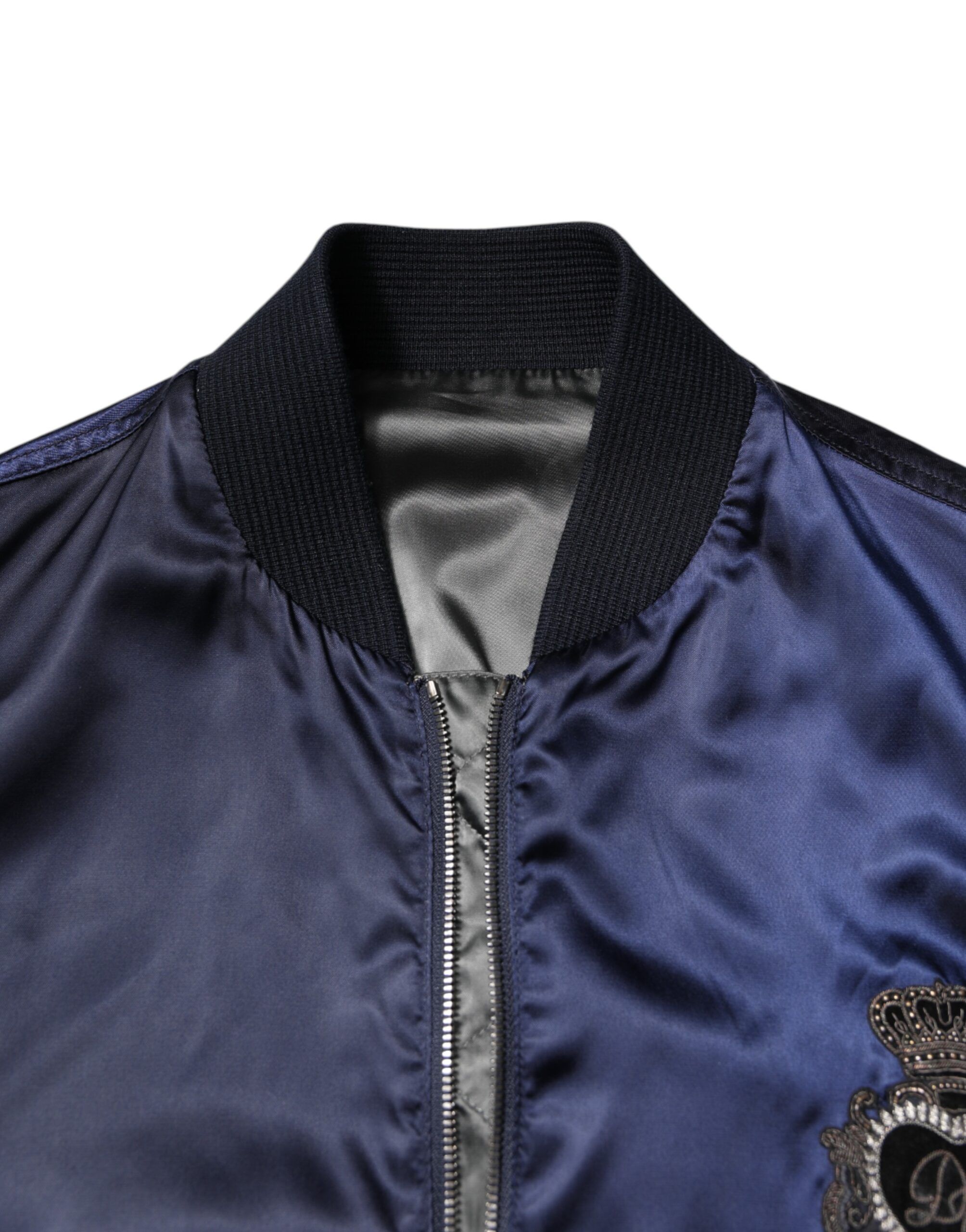 Nylon DG Crown Full Zip Bomber Men's Jacket (Pre-Owned) - Dolce & Gabbana - Modalova
