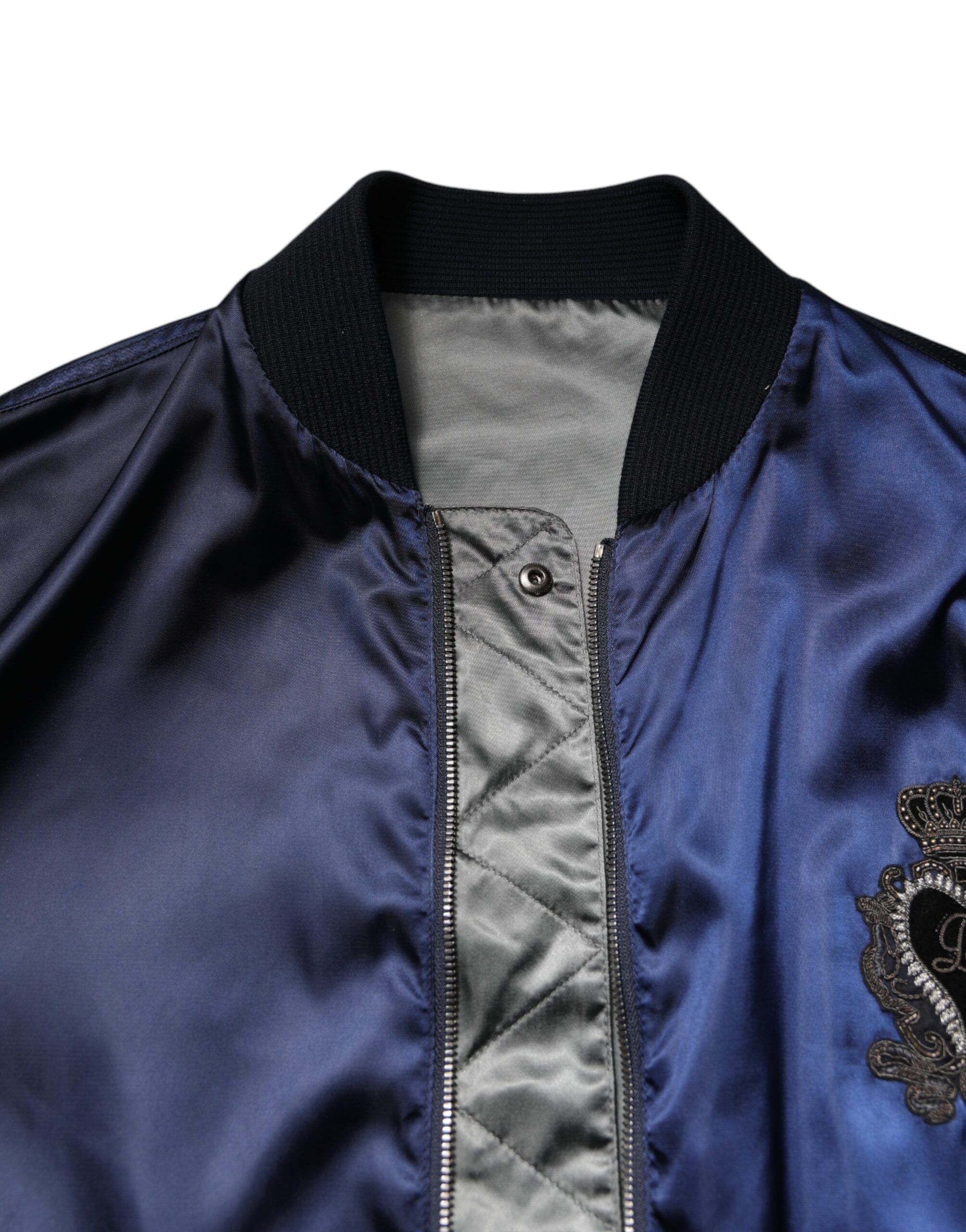 Nylon DG Crown Full Zip Bomber Men's Jacket (Pre-Owned) - Dolce & Gabbana - Modalova
