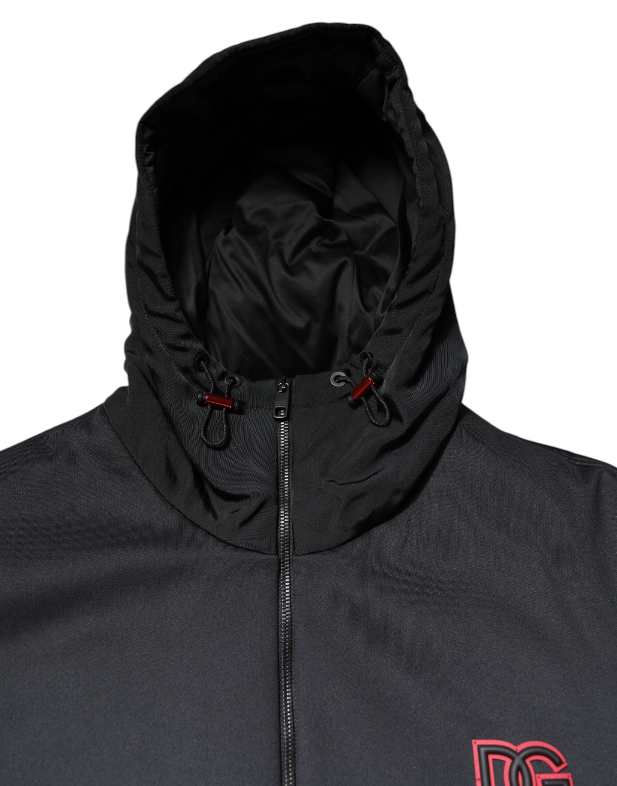 Polyester DG Hooded Full Zip Men's Jacket (Pre-Owned) - Dolce & Gabbana - Modalova