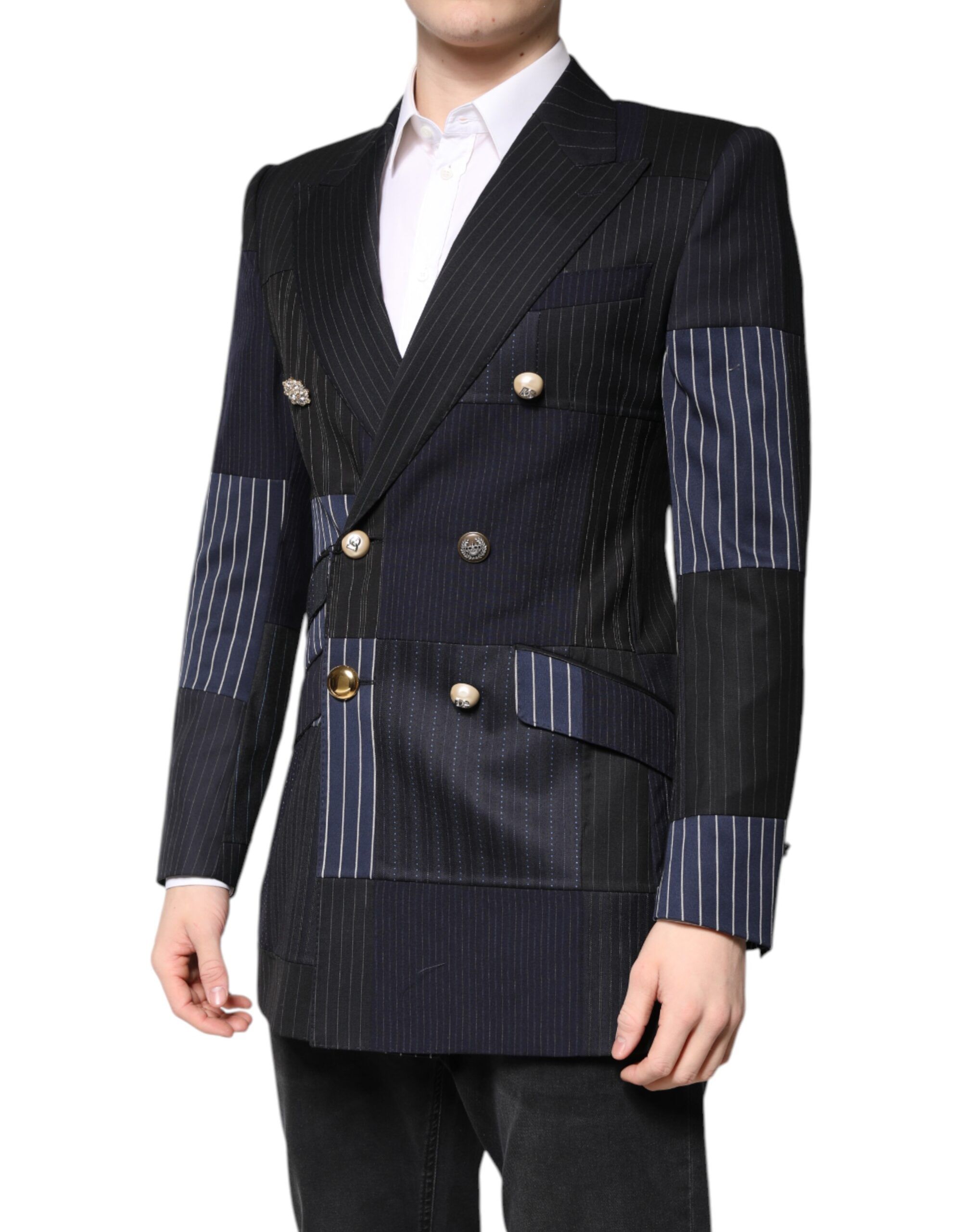 Patchwork Jacket Coat Suit Men's Blazer - Dolce & Gabbana - Modalova