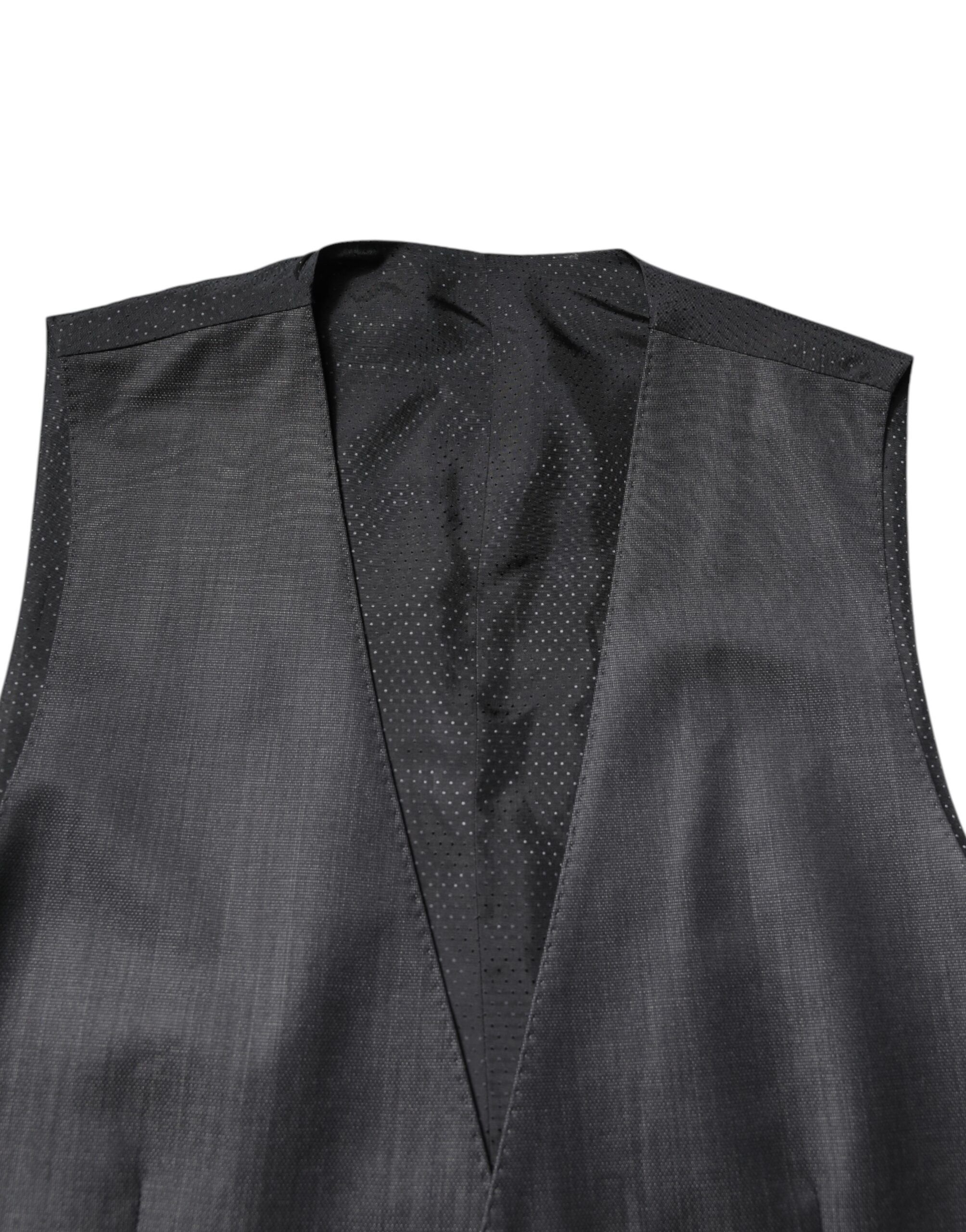 Wool Waistcoat Dress Formal Men's Vest - Dolce & Gabbana - Modalova