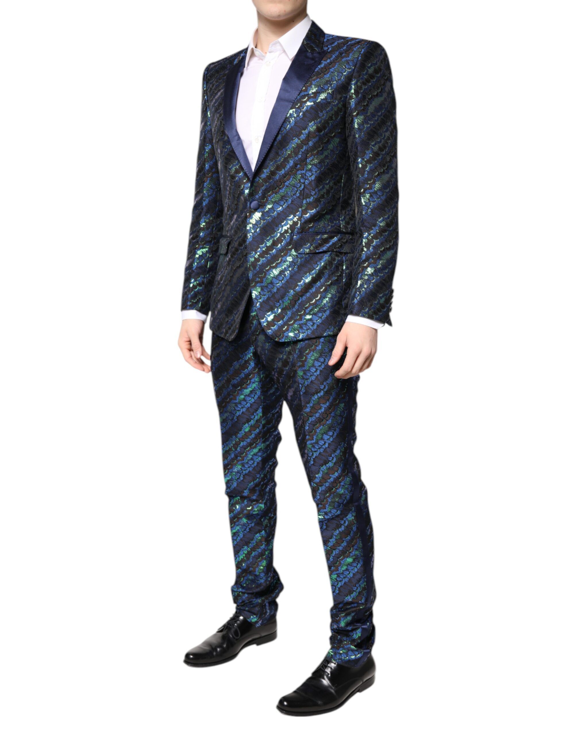Polyester Jacquard 2 Piece Men's Suit - Dolce & Gabbana - Modalova