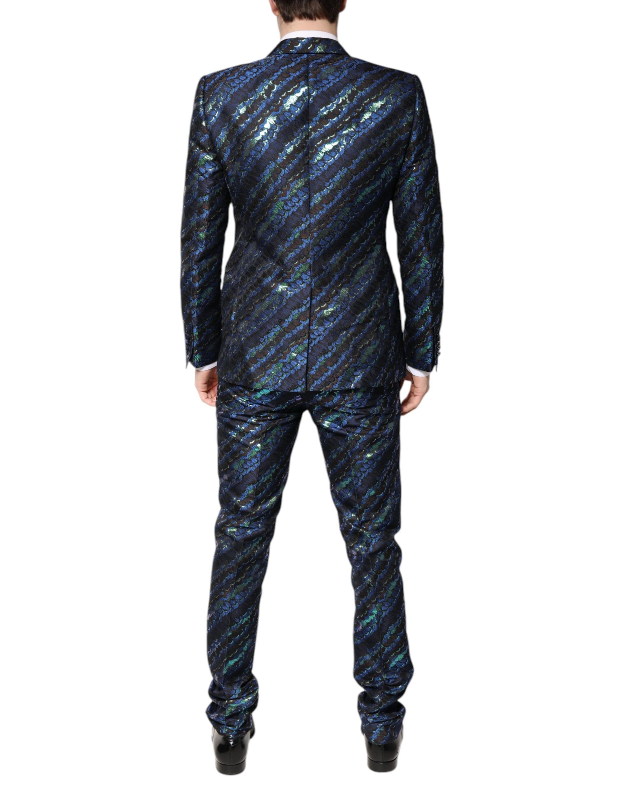 Polyester Jacquard 2 Piece Men's Suit - Dolce & Gabbana - Modalova