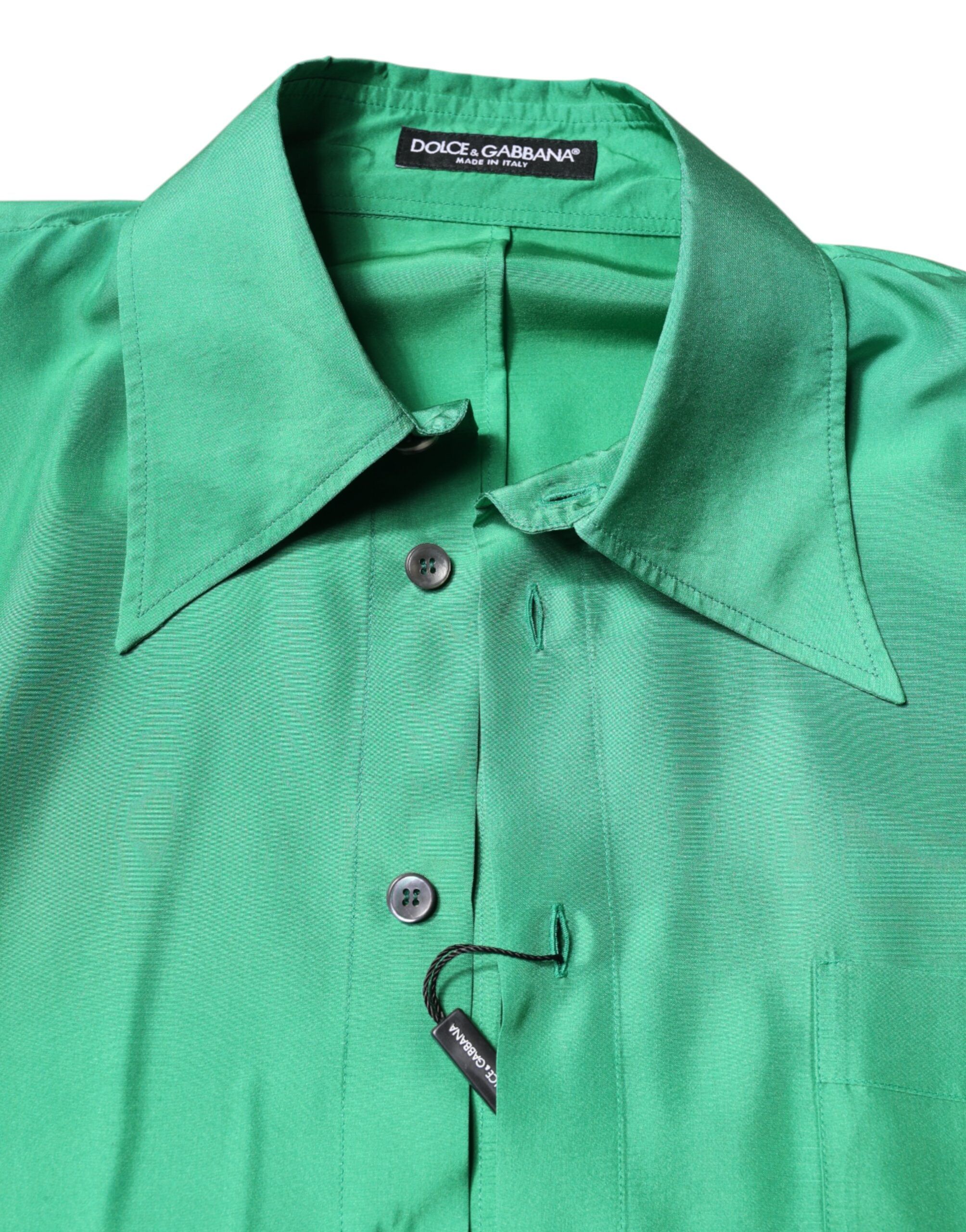 Silk Satin Long Sleeves Casual Men's Shirt (Pre-Owned) - Dolce & Gabbana - Modalova