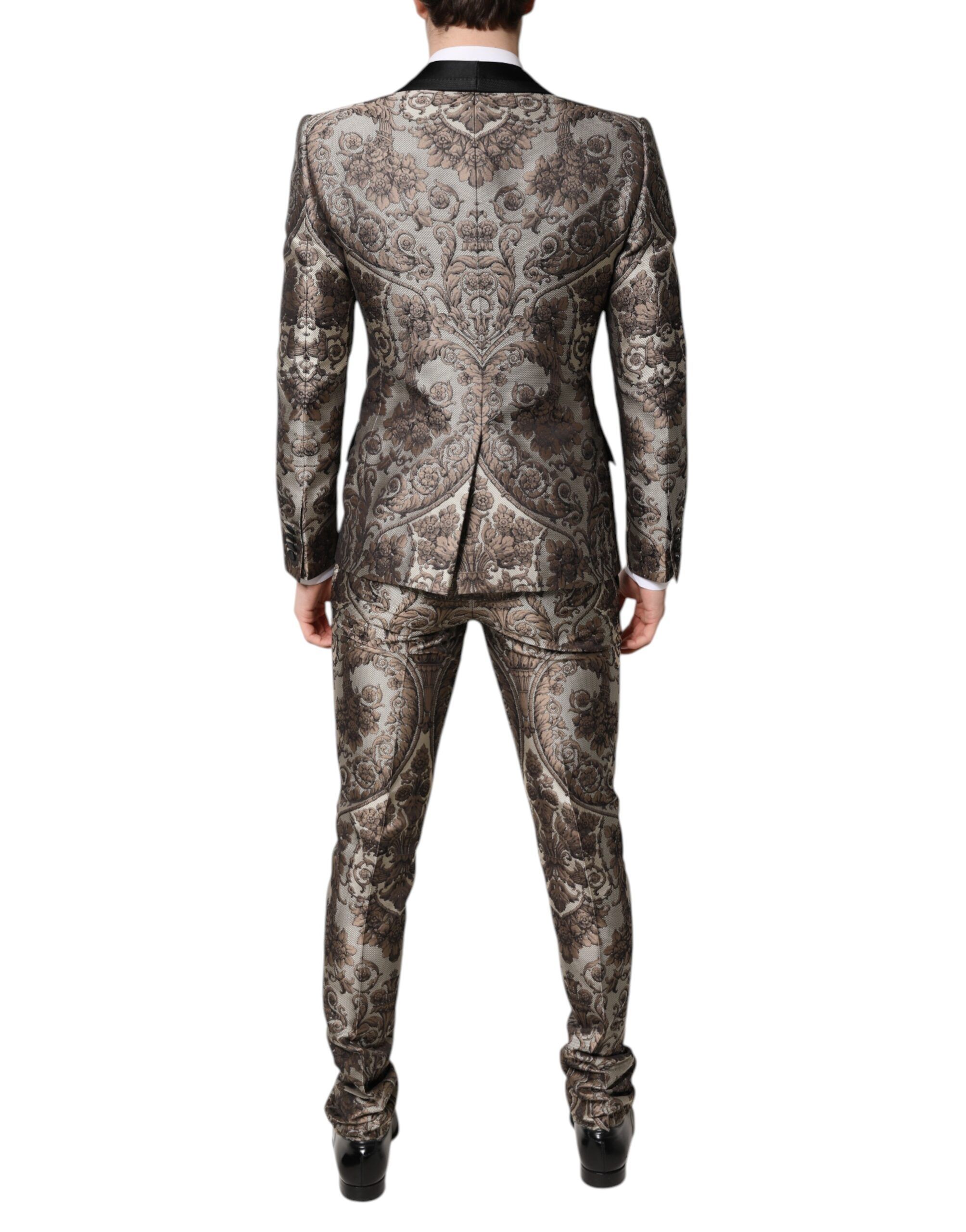 Jacquard Single Breasted 3 Piece Men's Suit - Dolce & Gabbana - Modalova