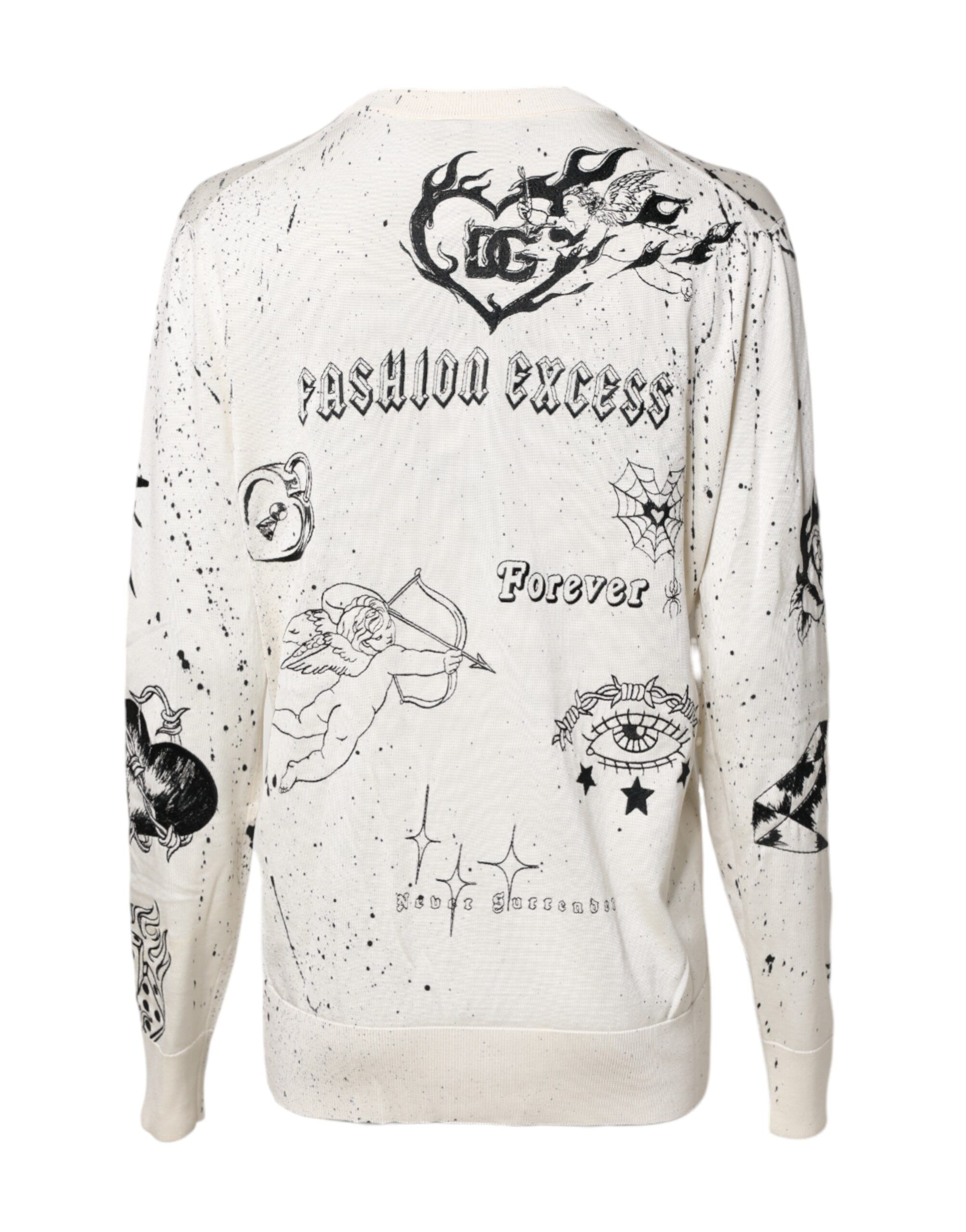 Logo Angel Print Women Pullover Women's Sweater (Pre-Owned) - Dolce & Gabbana - Modalova