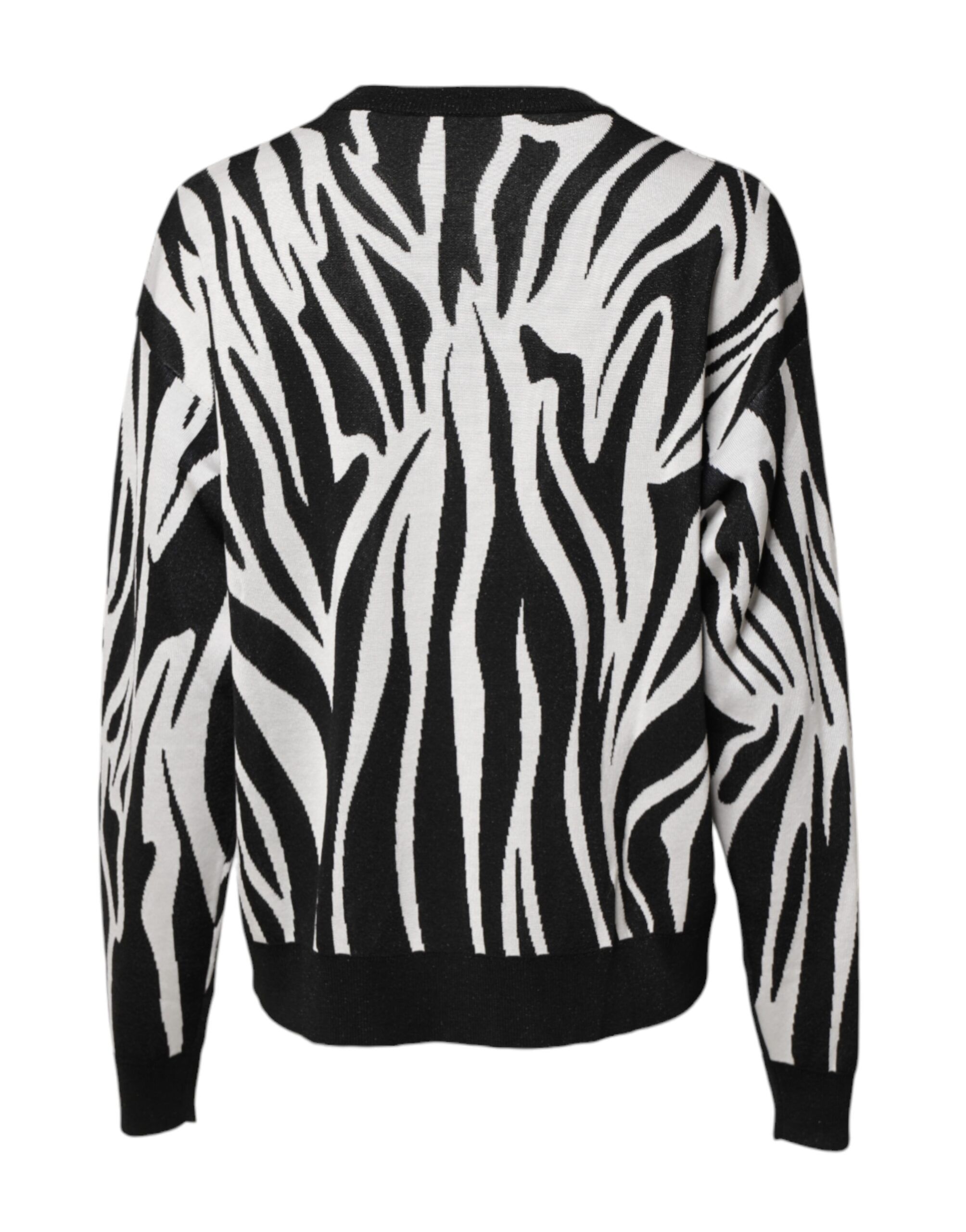 White Print Women Pullover Women's Sweater - Dolce & Gabbana - Modalova