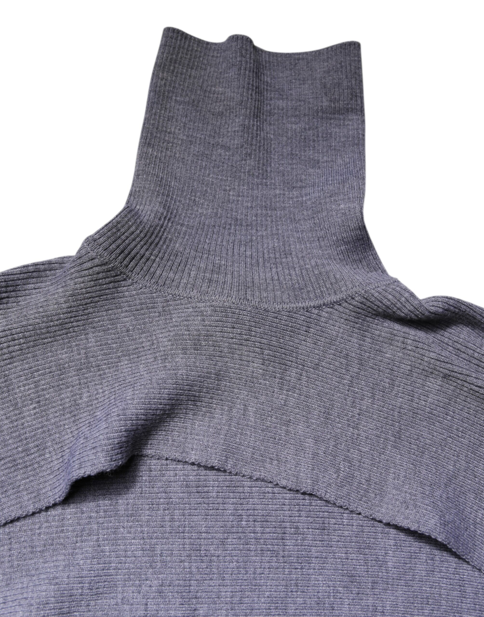 Wool Knit Turtleneck Cropped Top Women's Sweater - Dolce & Gabbana - Modalova