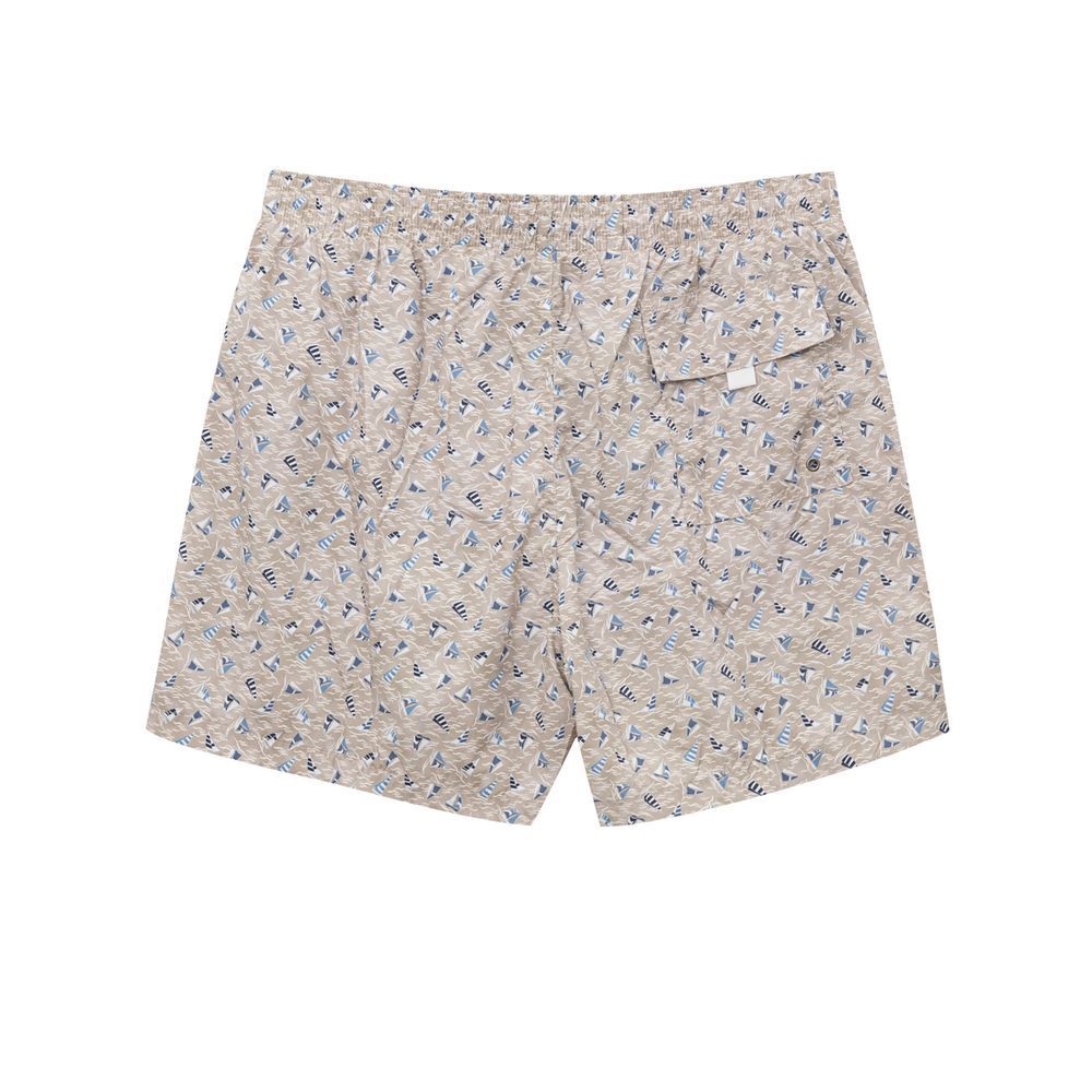 Polyester Swim Men's Shorts - Canali - Modalova