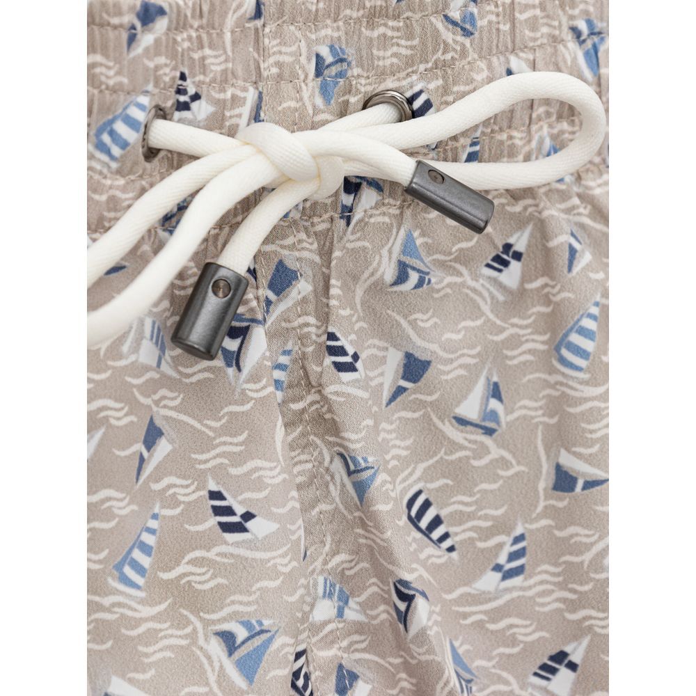 Polyester Swim Men's Shorts - Canali - Modalova