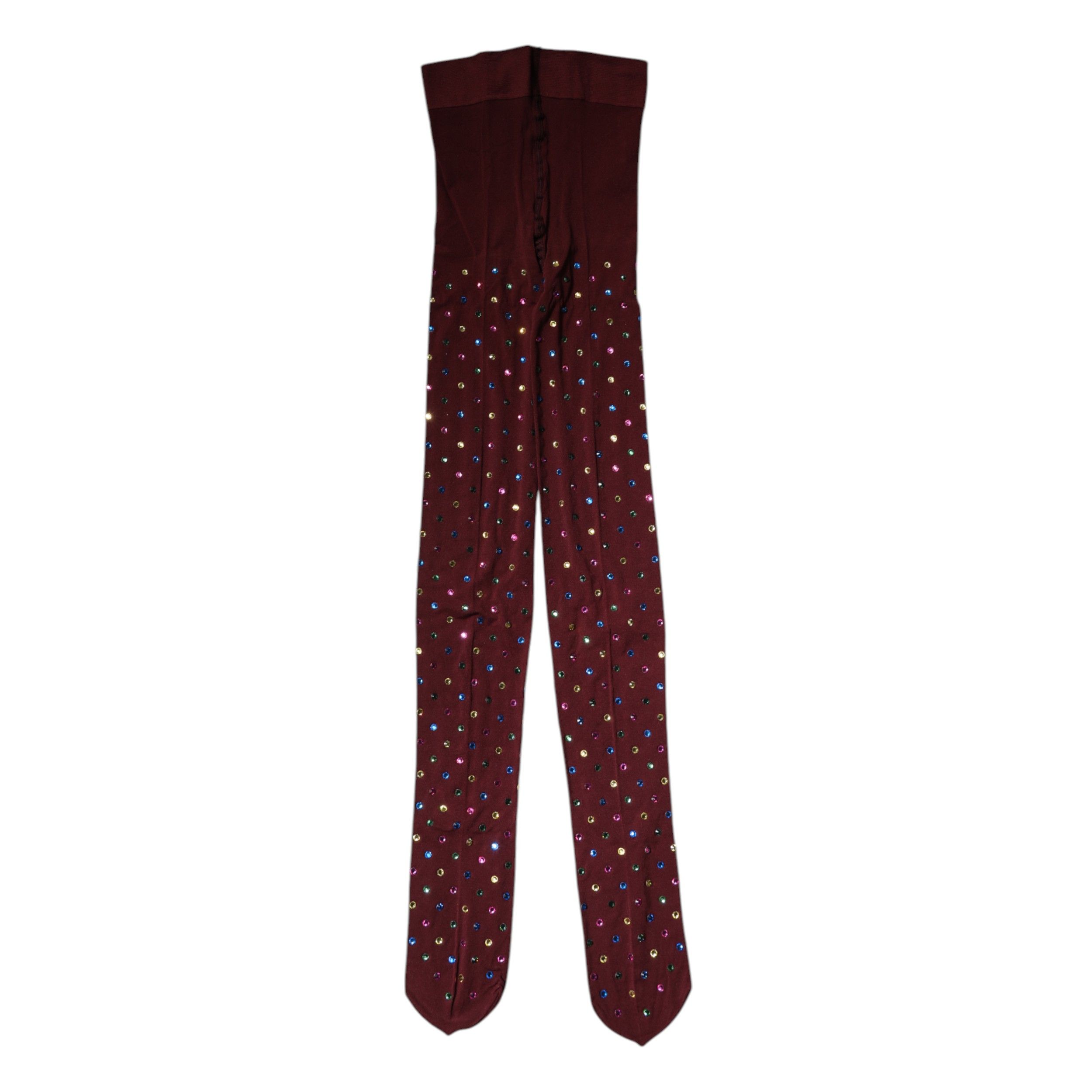 Nylon Crystal Embellished Pantyhose Women's Tights - Dolce & Gabbana - Modalova
