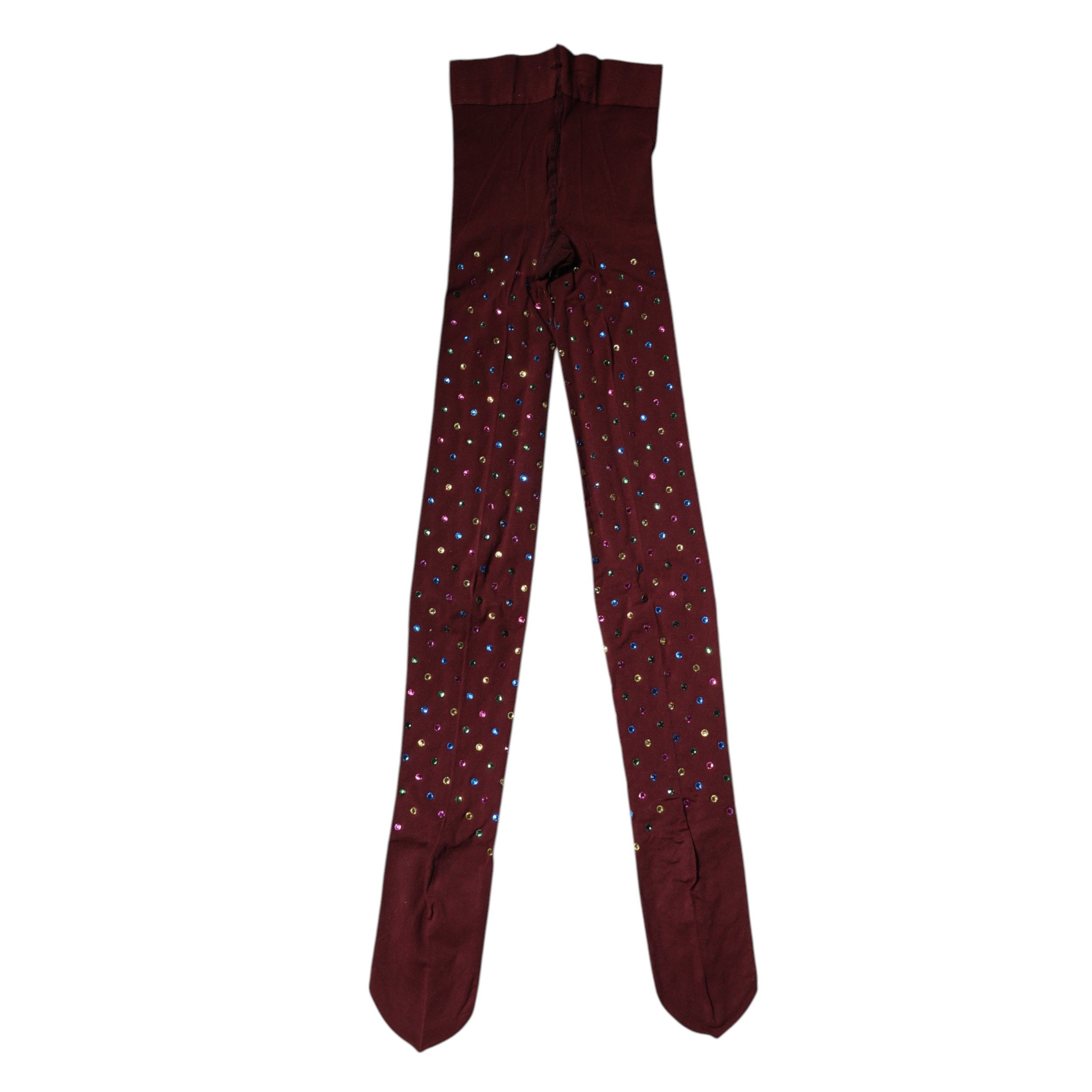 Nylon Crystal Embellished Pantyhose Women's Tights - Dolce & Gabbana - Modalova