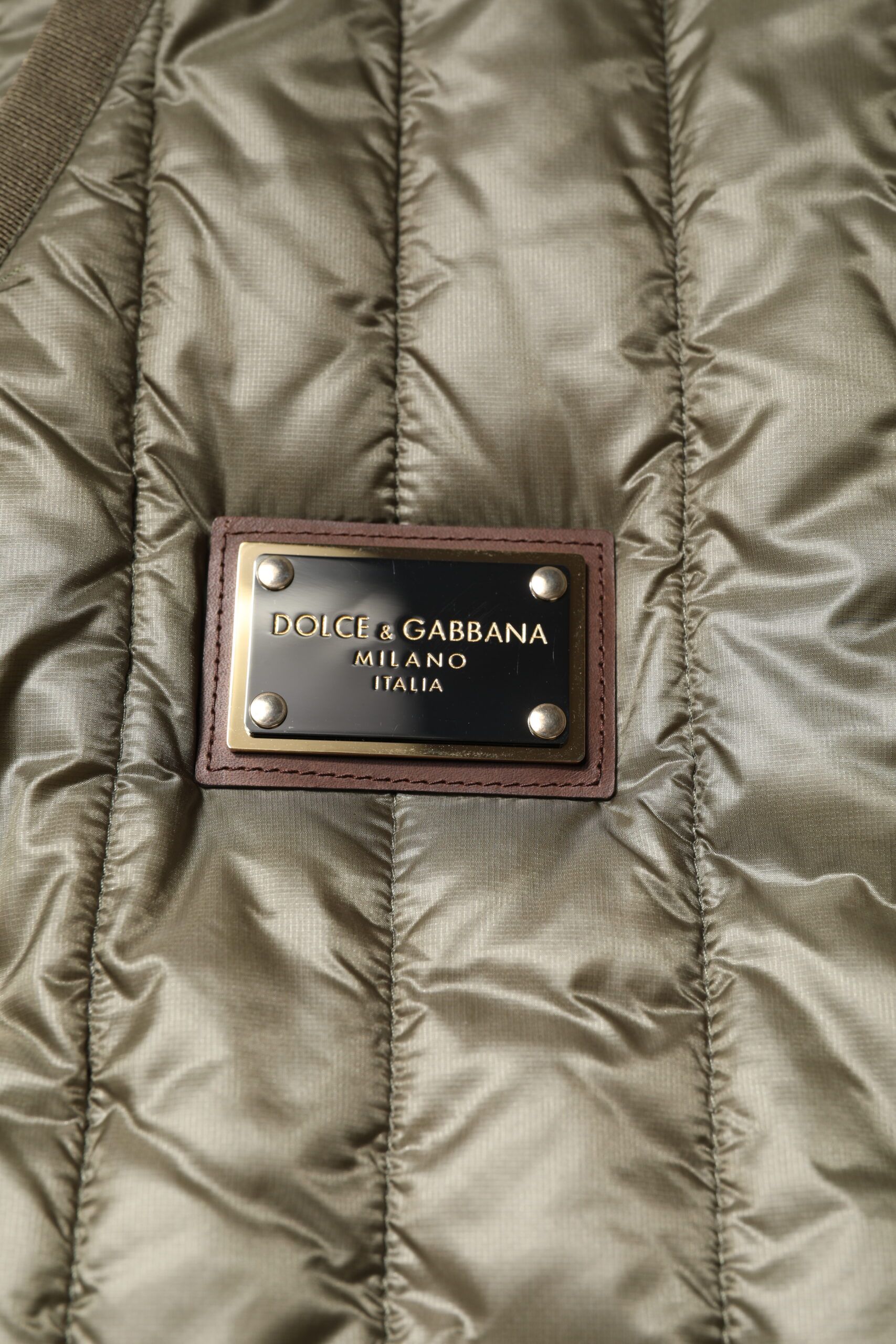 Logo Plaque Quilted Vest Men's Jacket - Dolce & Gabbana - Modalova
