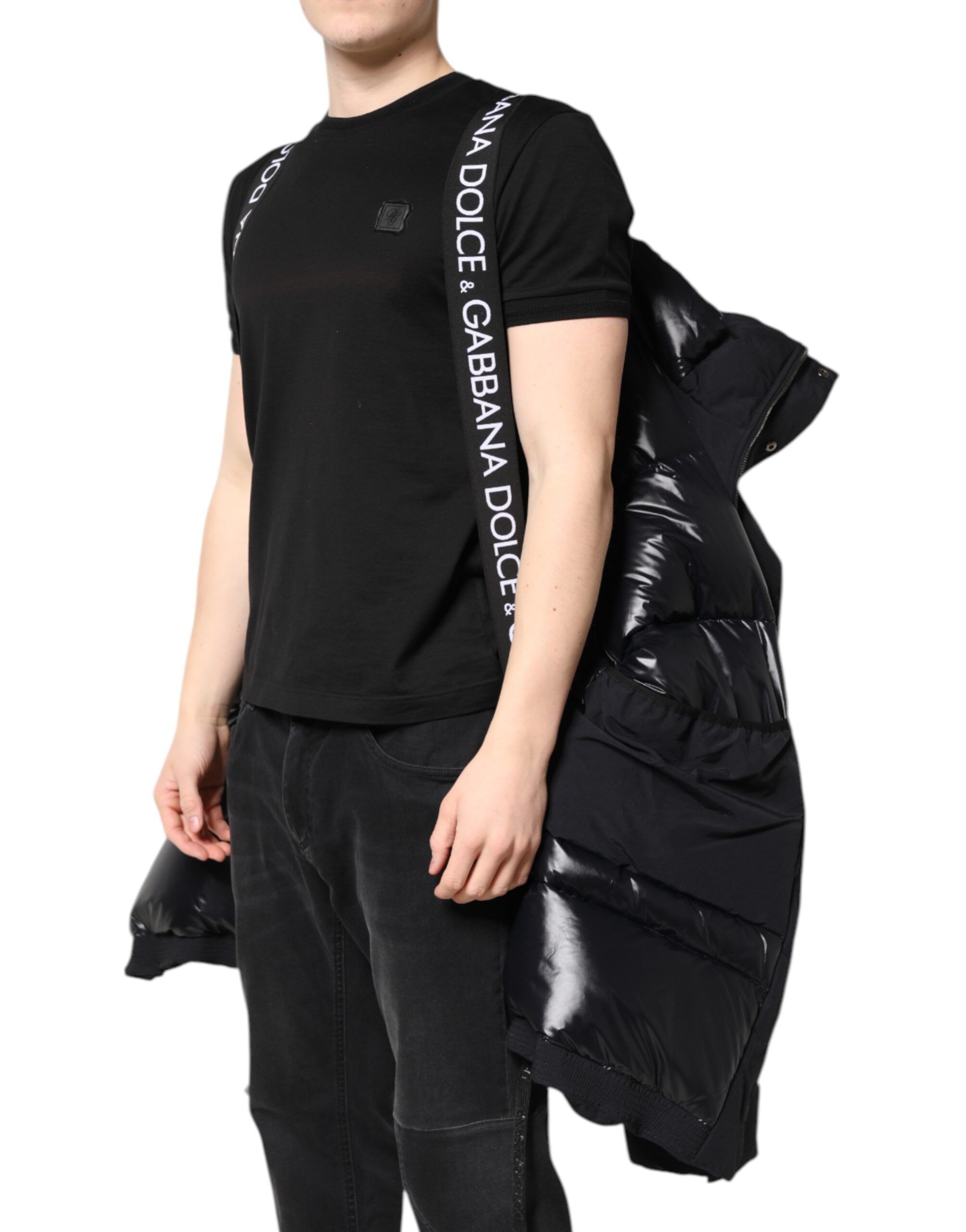 Nylon Full Zip Hooded Parka Men's Jacket - Dolce & Gabbana - Modalova