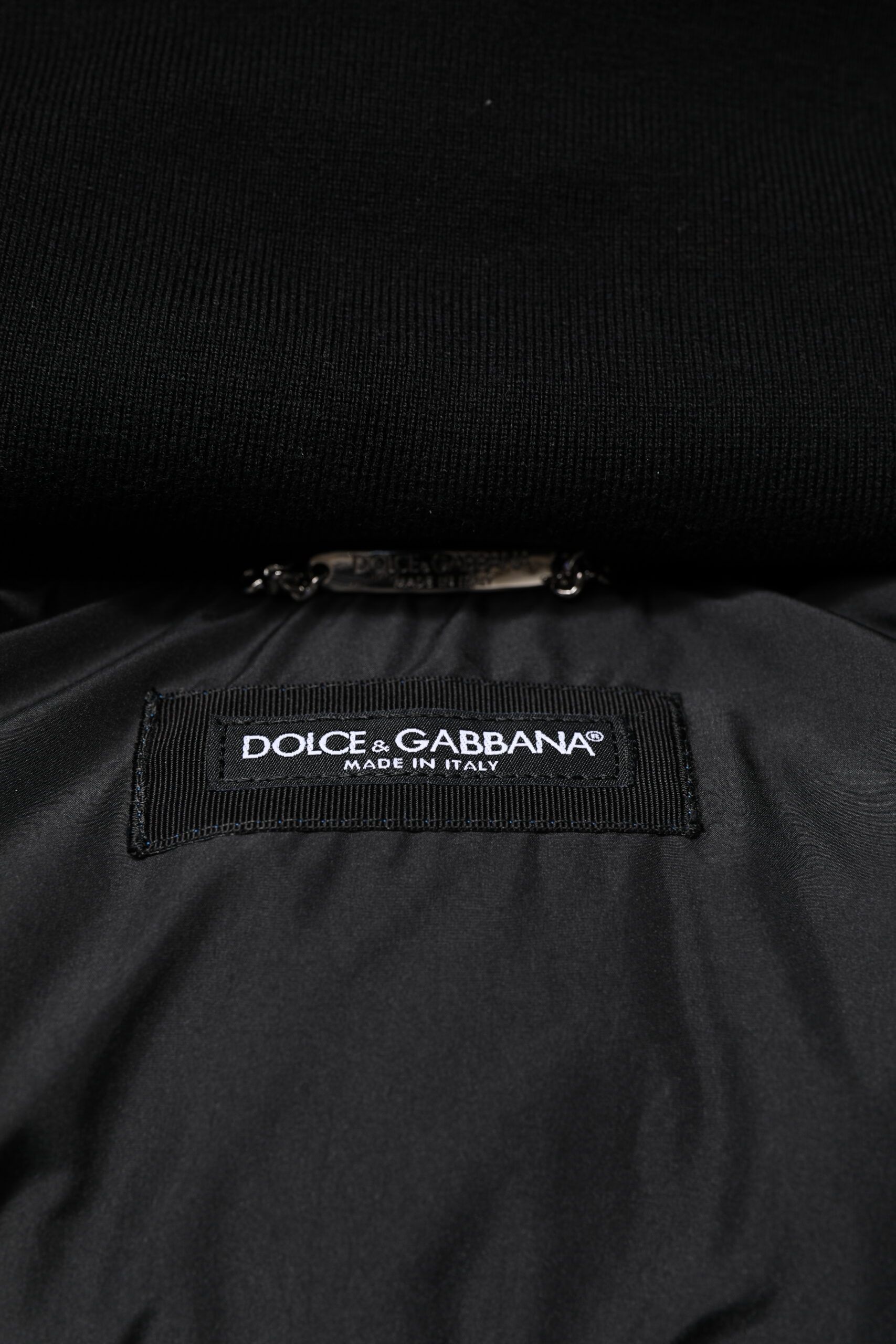 Logo Full Zip Hooded Quilted Men's Jacket - Dolce & Gabbana - Modalova