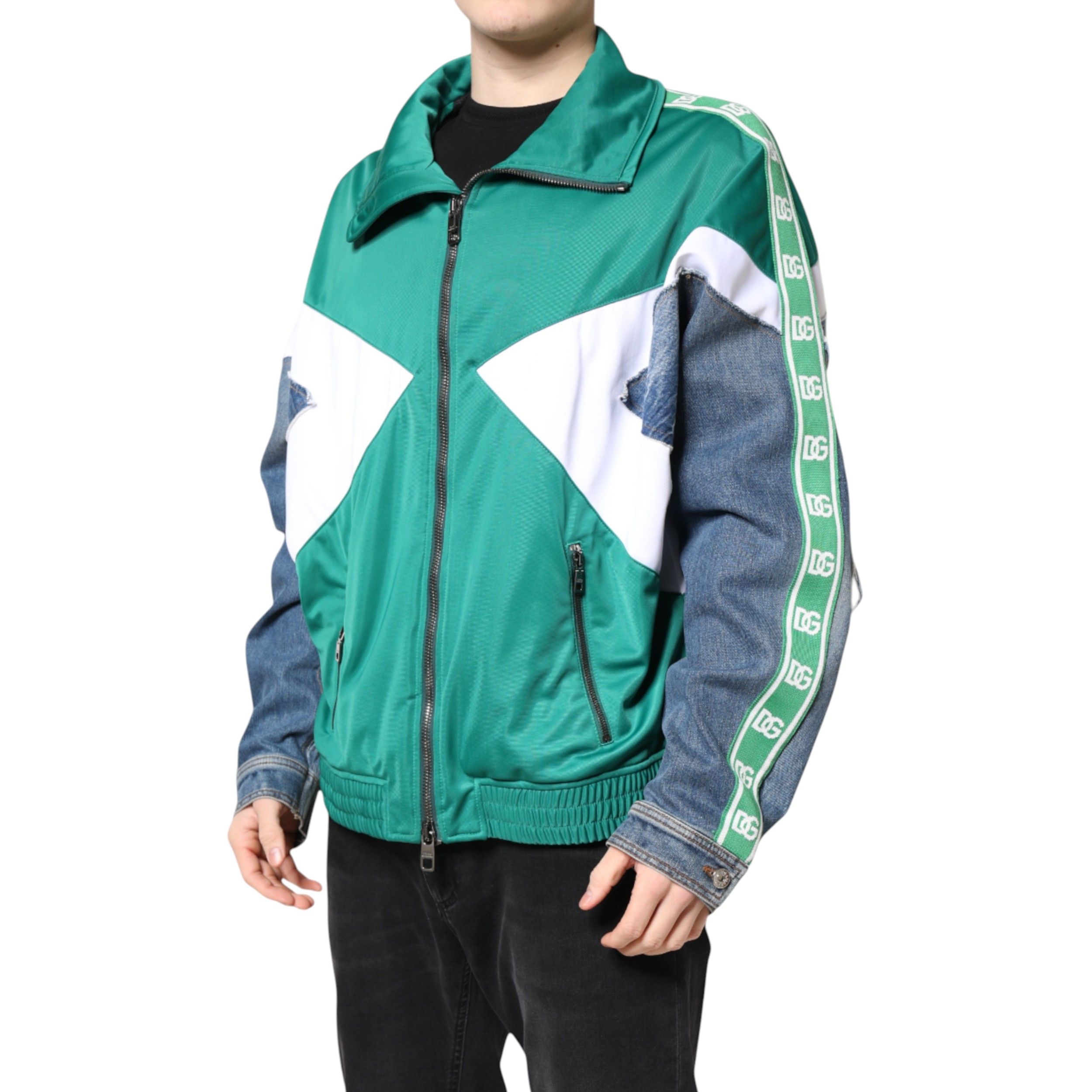 Full Zip Windbreaker Men's Jacket (Pre-Owned) - Dolce & Gabbana - Modalova