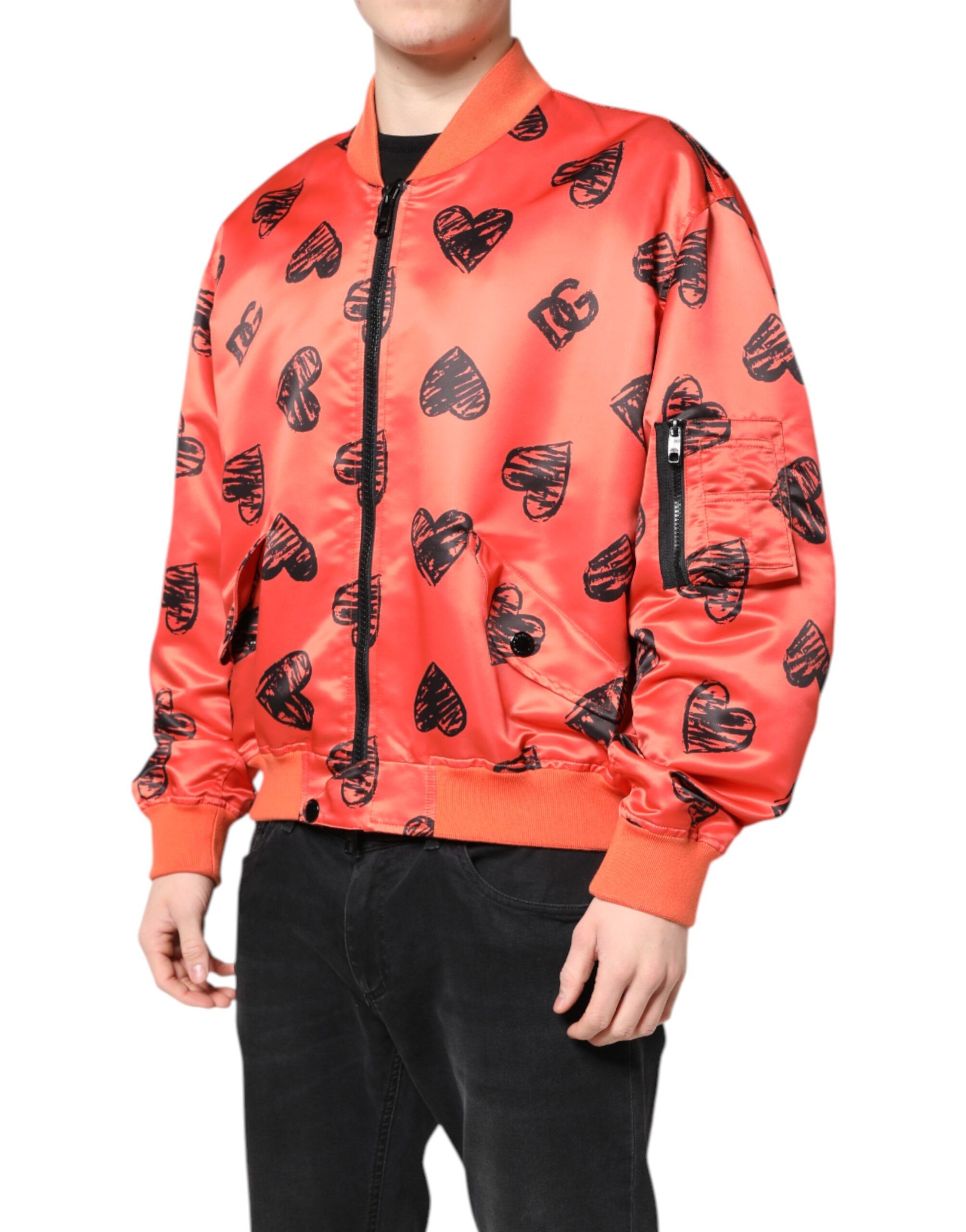 DG Heart Full Zip Men Bomber Men's Jacket (Pre-Owned) - Dolce & Gabbana - Modalova