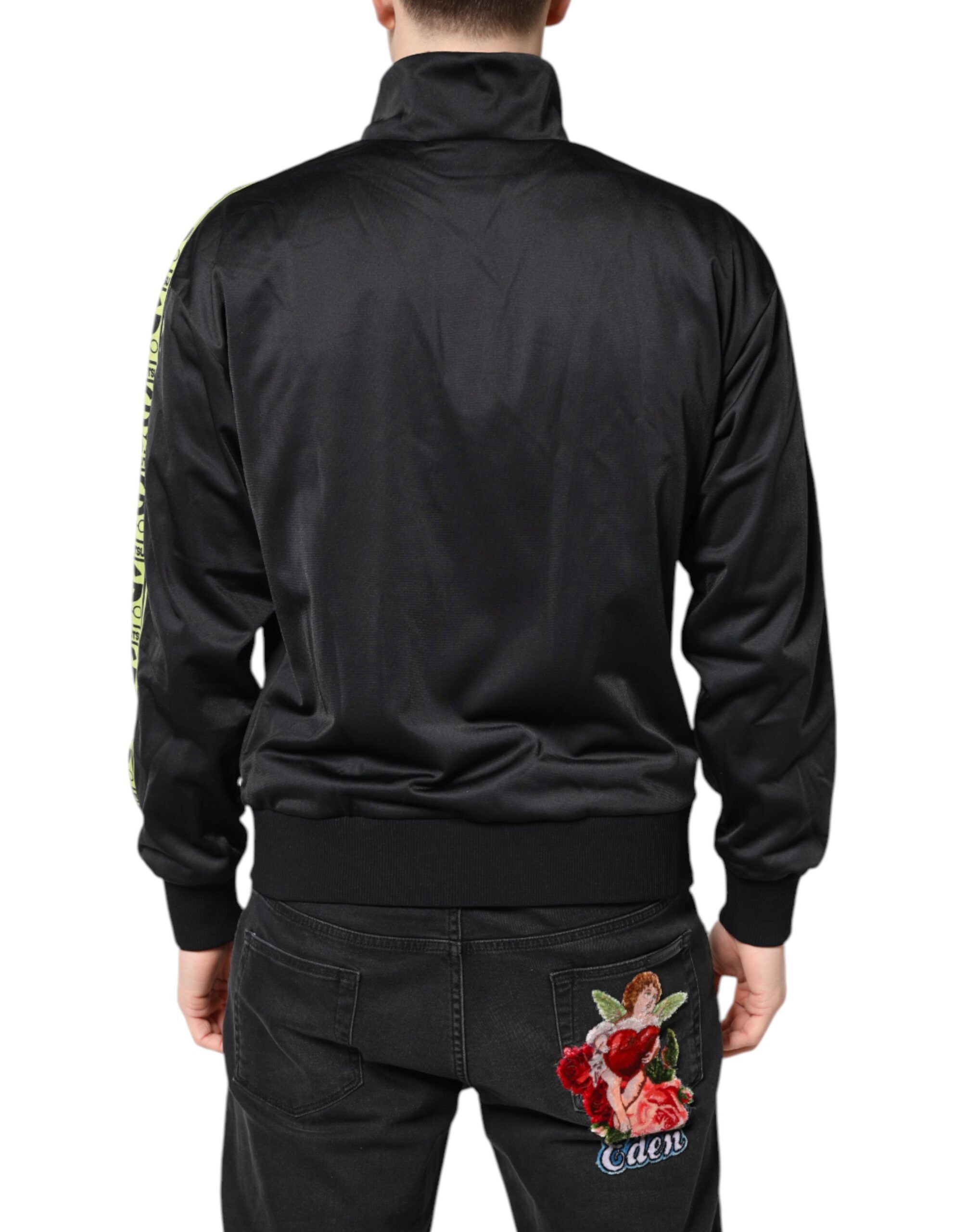Logo Turtleneck Zip Bomber Men's Jacket (Pre-Owned) - Dolce & Gabbana - Modalova