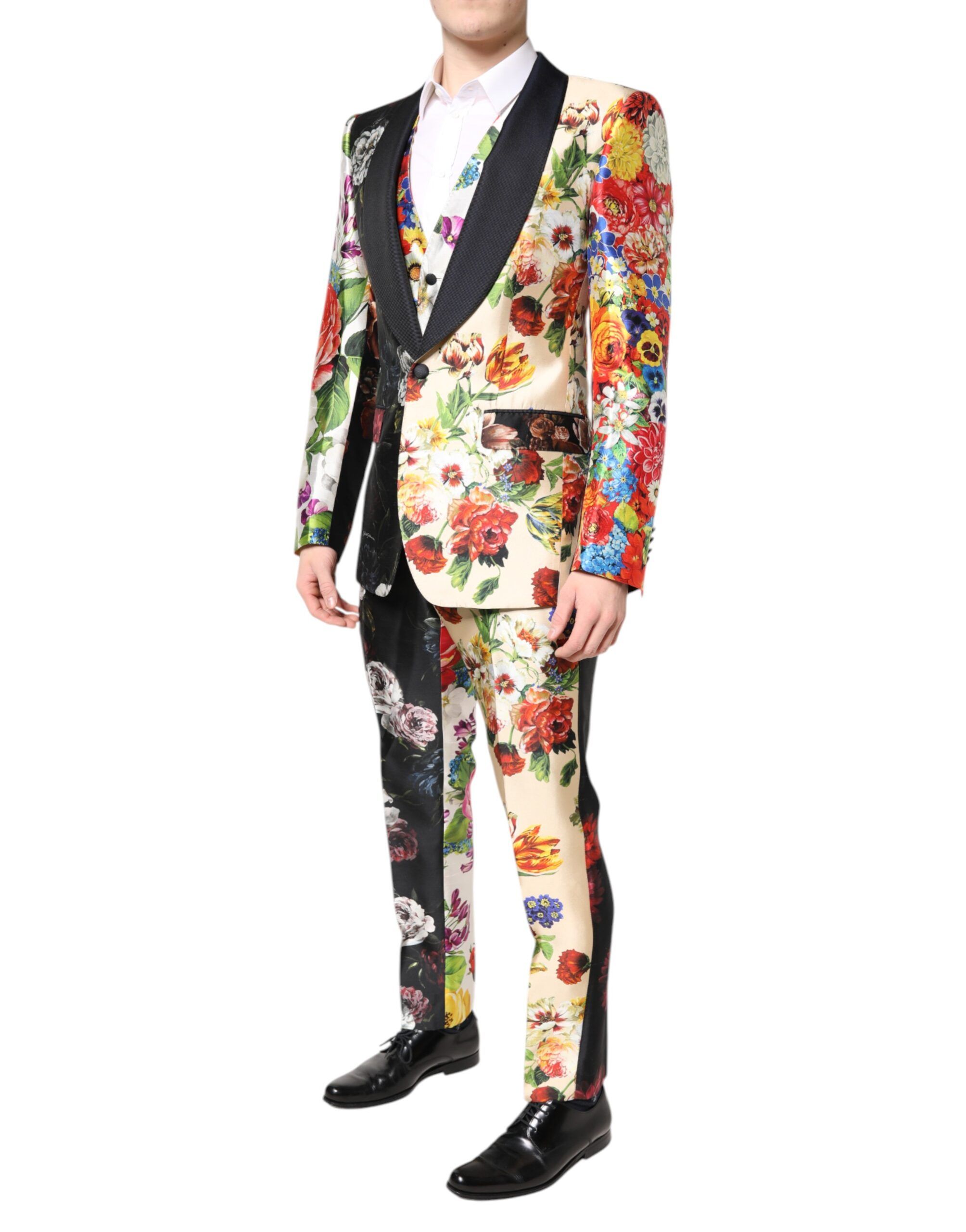 Floral SICILIA Silk 3 Piece Men's Suit - Dolce & Gabbana - Modalova