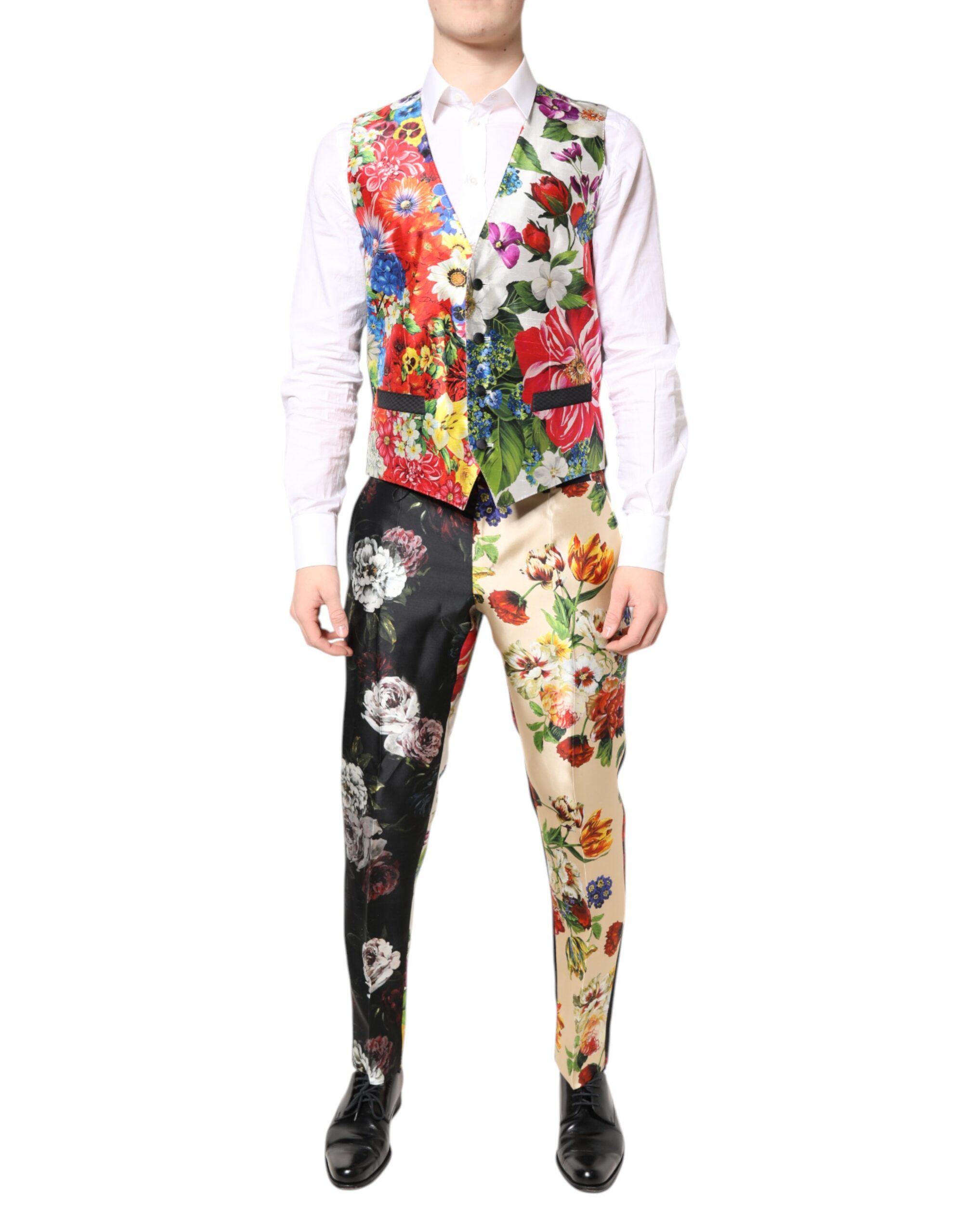 Floral SICILIA Silk 3 Piece Men's Suit - Dolce & Gabbana - Modalova