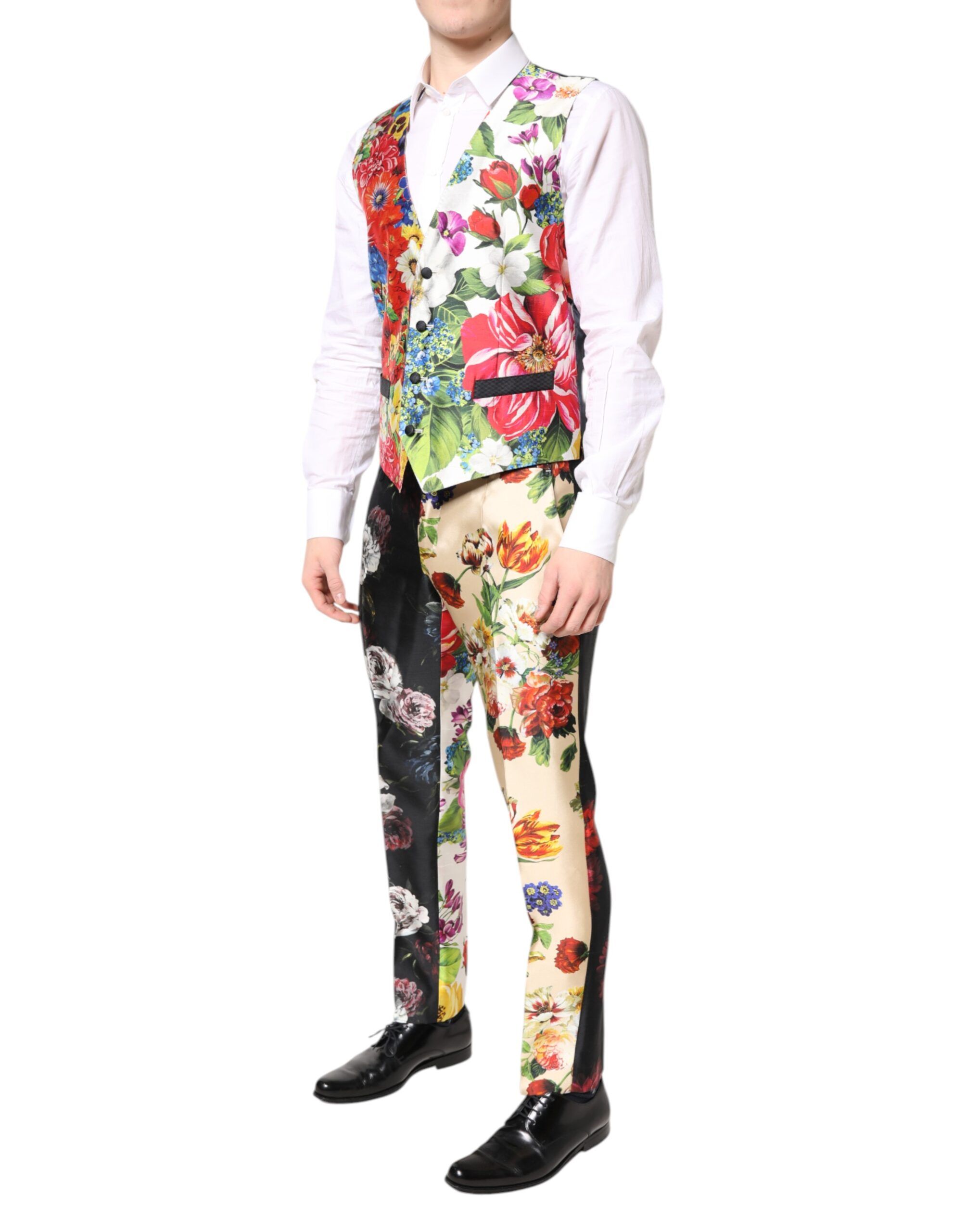 Floral SICILIA Silk 3 Piece Men's Suit - Dolce & Gabbana - Modalova