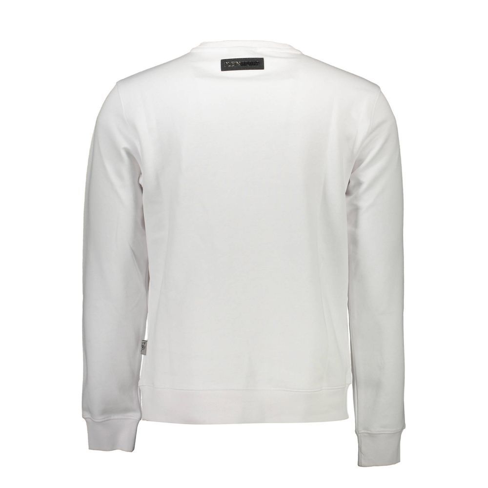 Bianco Cotton Men Men's Sweatshirt - Plein Sport - Modalova