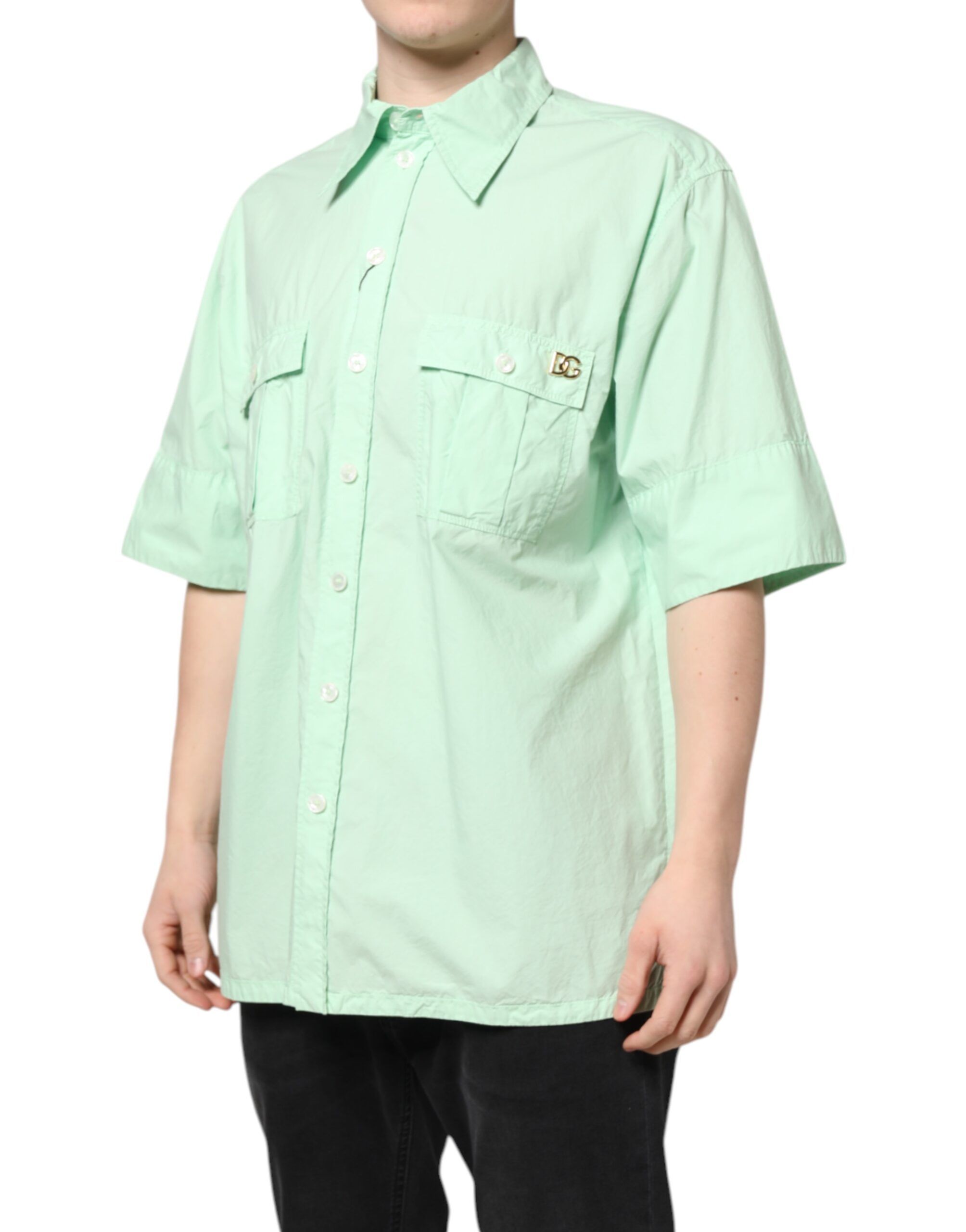 Cotton Short Sleeves Men Casual Men's Shirt (Pre-Owned) - Dolce & Gabbana - Modalova