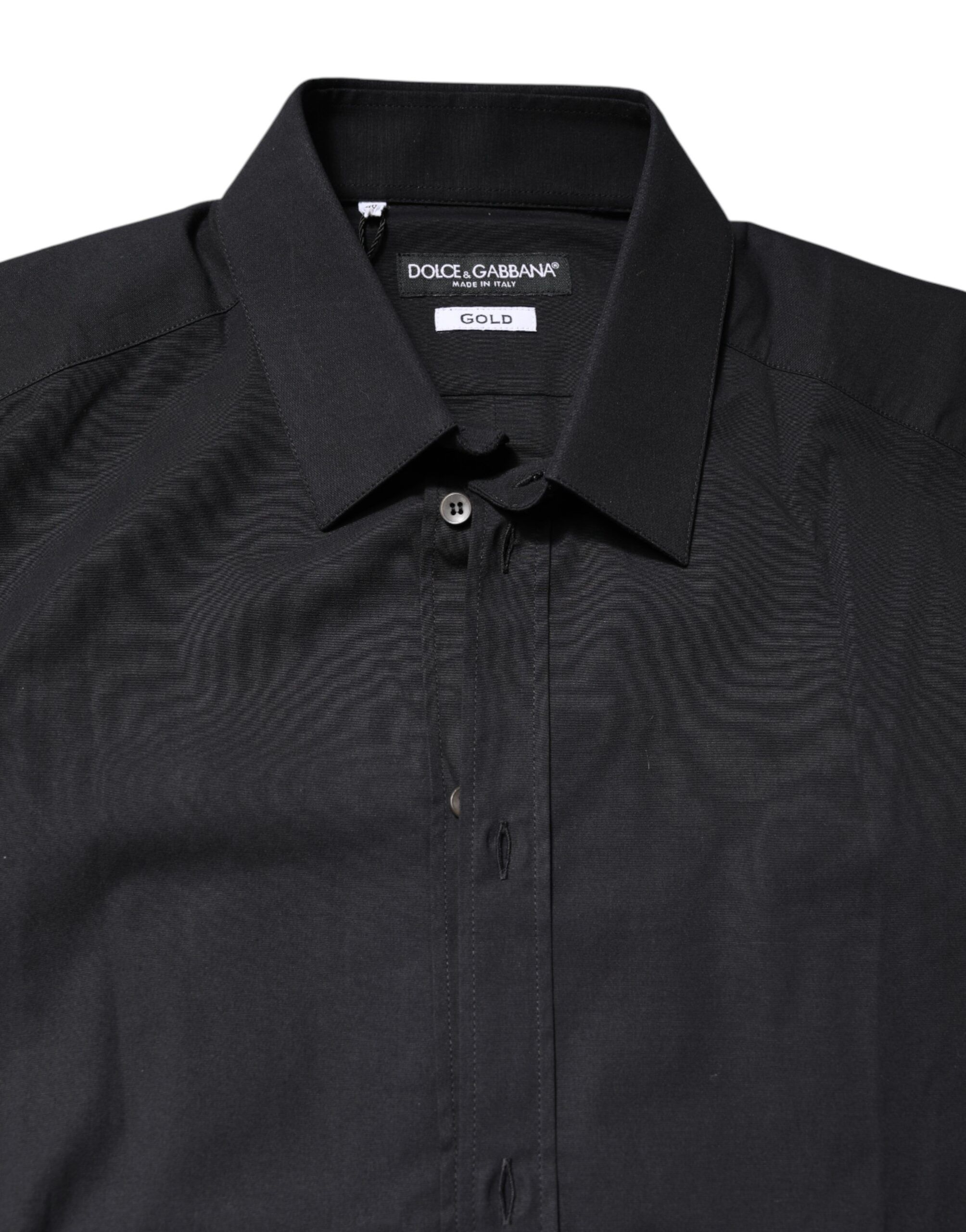 GOLD Cotton Long Sleeves Dress Men's Shirt (Pre-Owned) - Dolce & Gabbana - Modalova