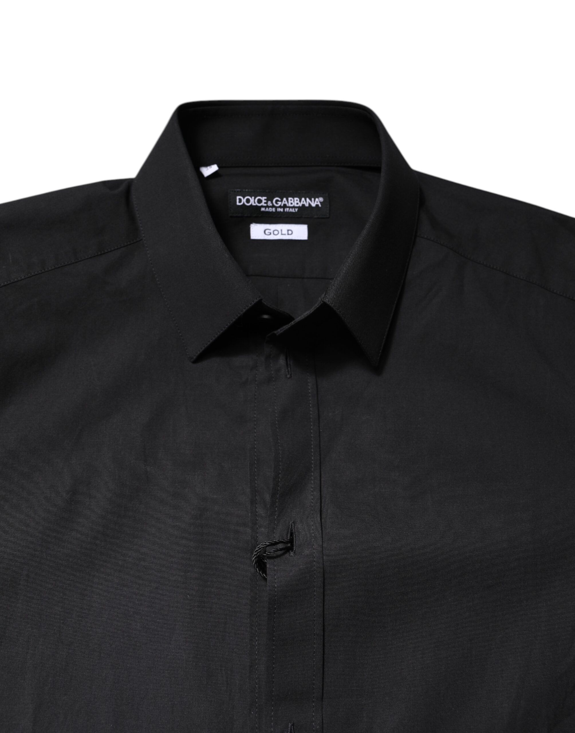 GOLD Cotton Dress Formal Men's Shirt - Dolce & Gabbana - Modalova