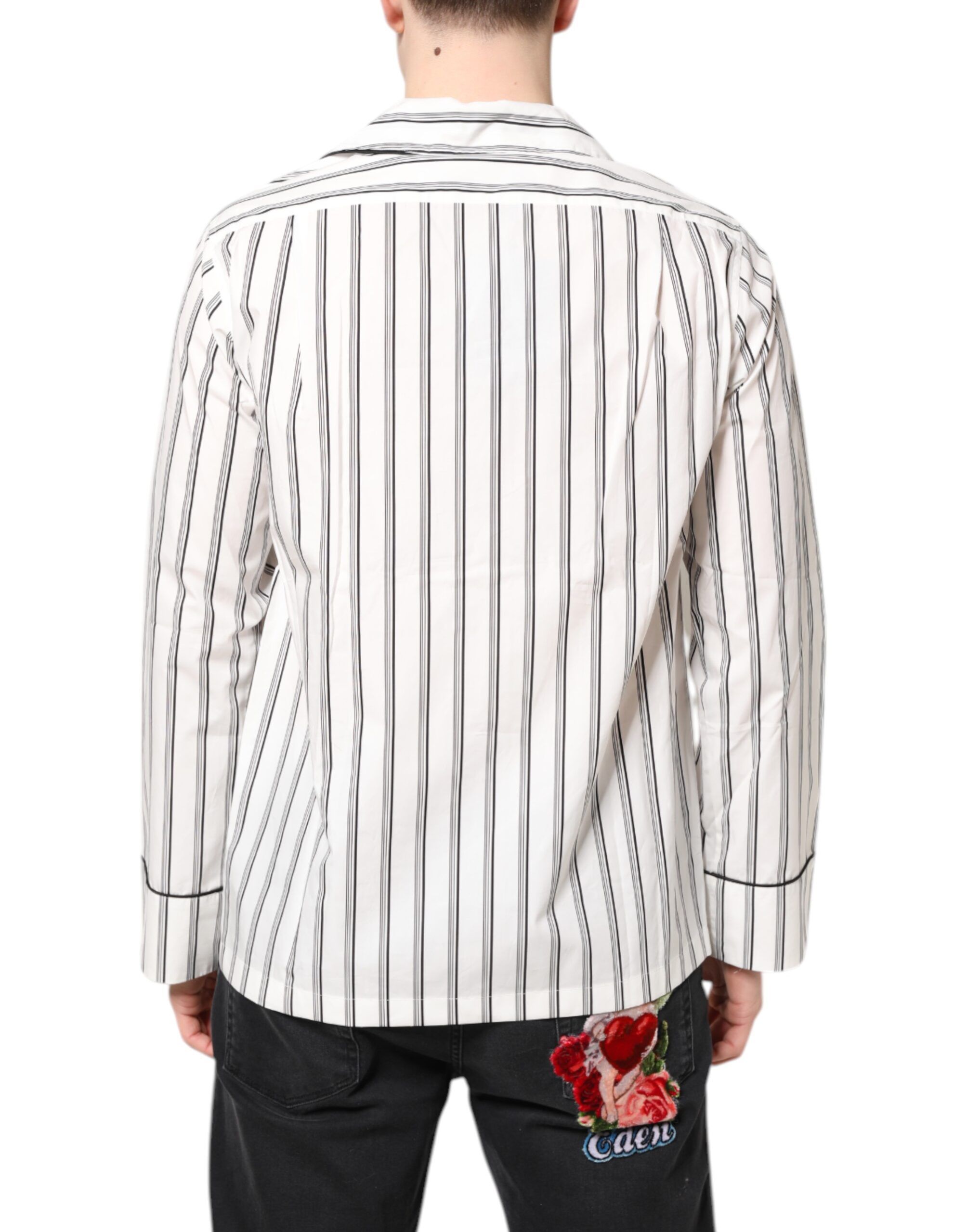 Stripes Lounge Pajama Sleepwear Men's Shirt - Dolce & Gabbana - Modalova