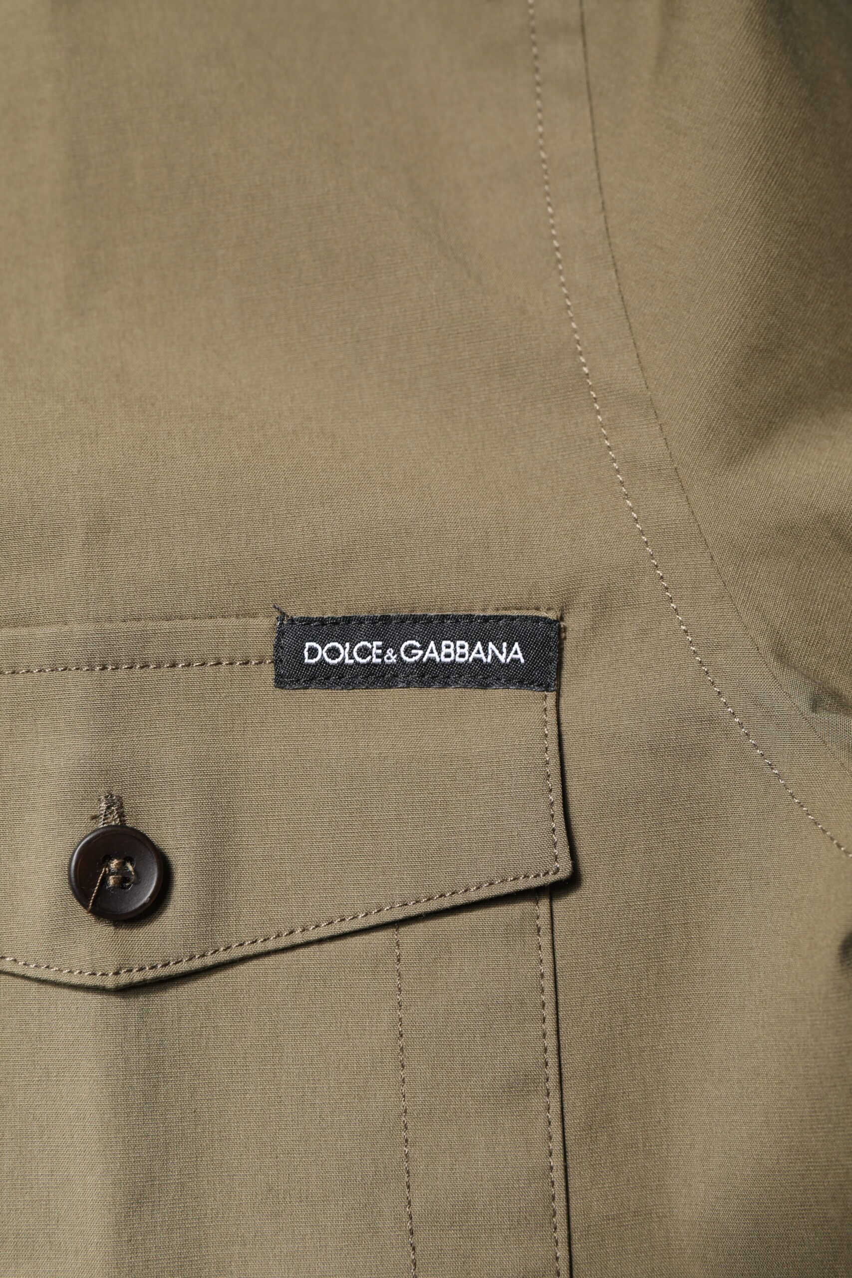 Cotton Stretch Casual Long Sleeves Men's Shirt - Dolce & Gabbana - Modalova