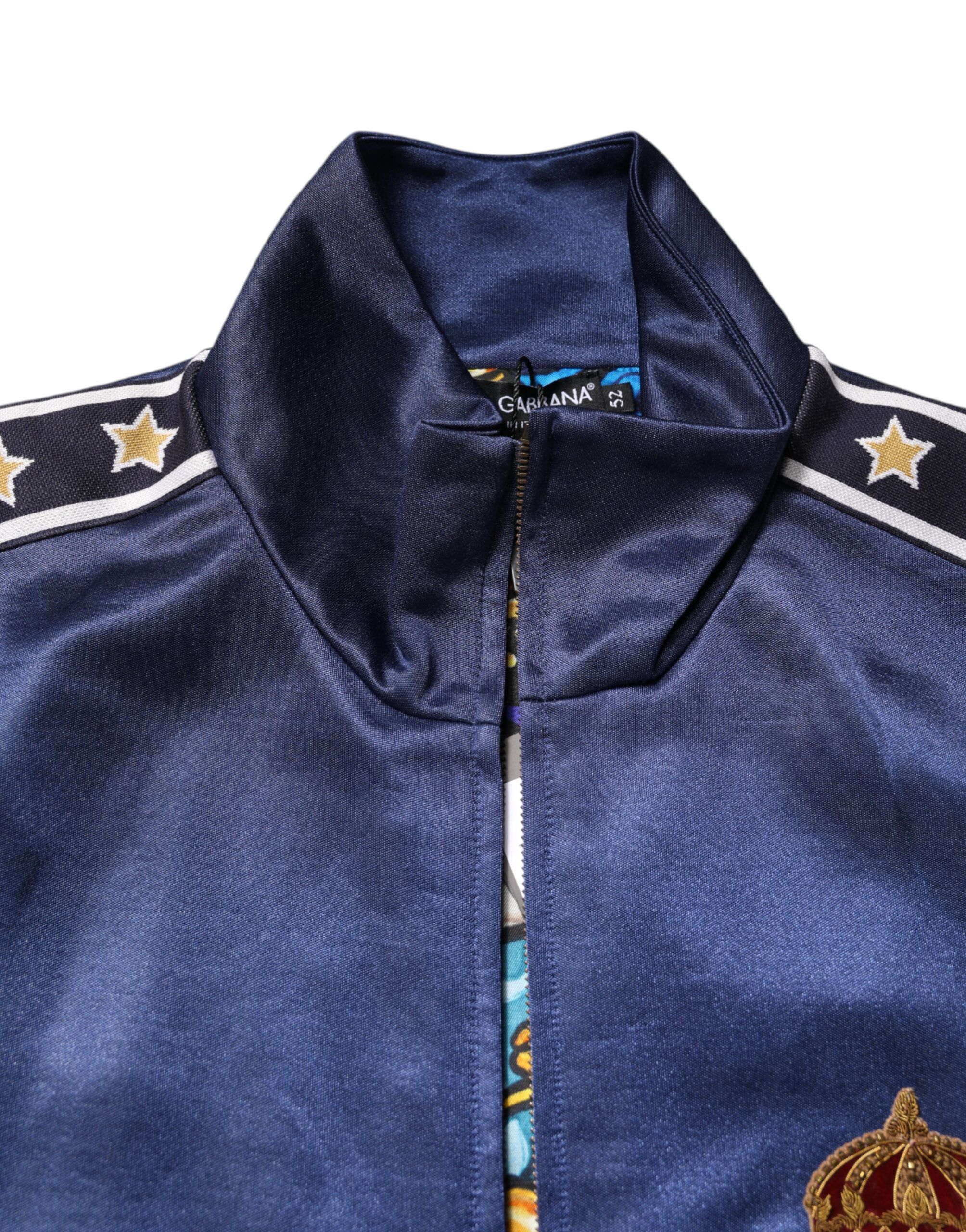 Nylon Logo Patch Men Bomber Men's Sweater (Pre-Owned) - Dolce & Gabbana - Modalova