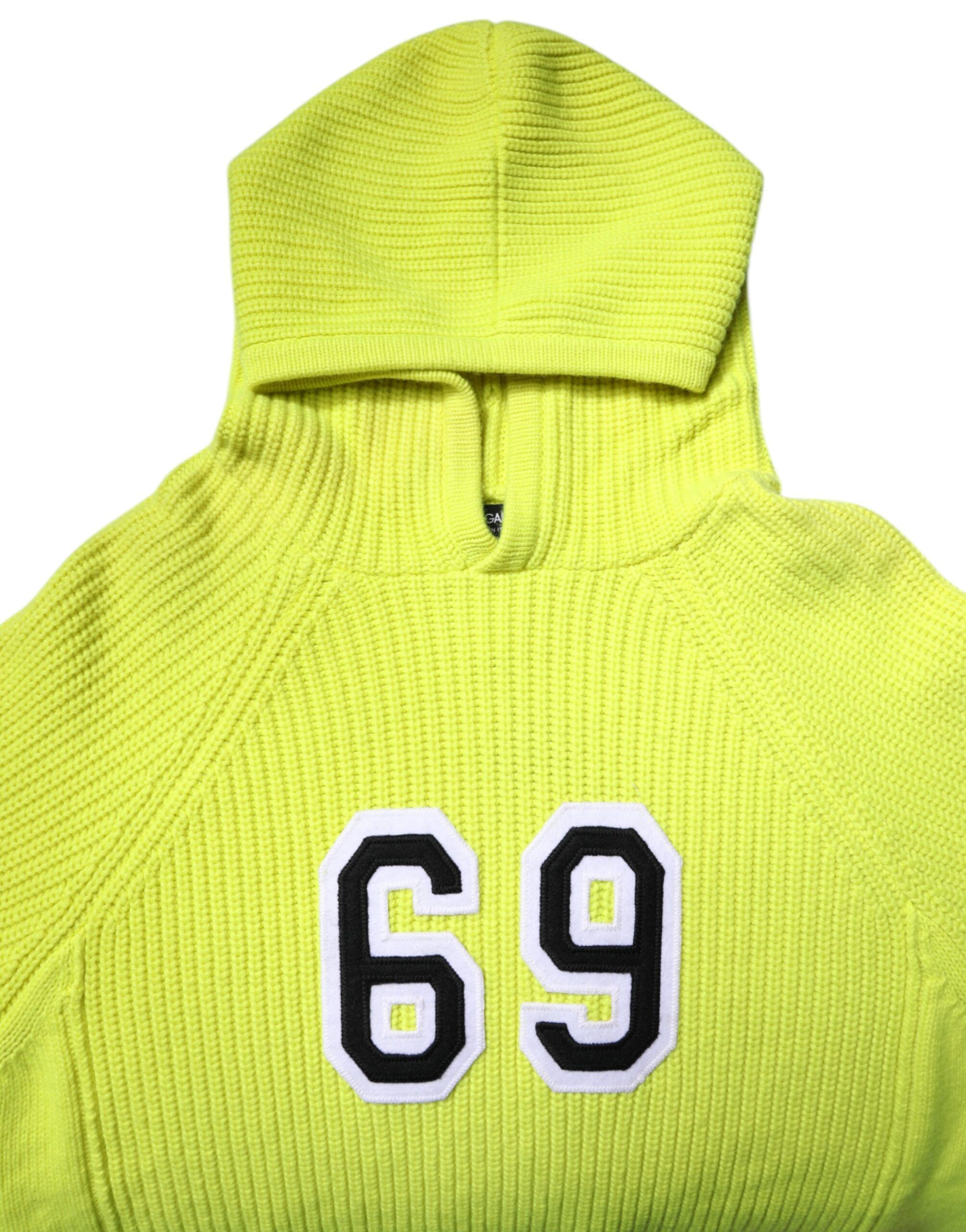 Knit Hooded Men Pullover Men's Sweater - Dolce & Gabbana - Modalova